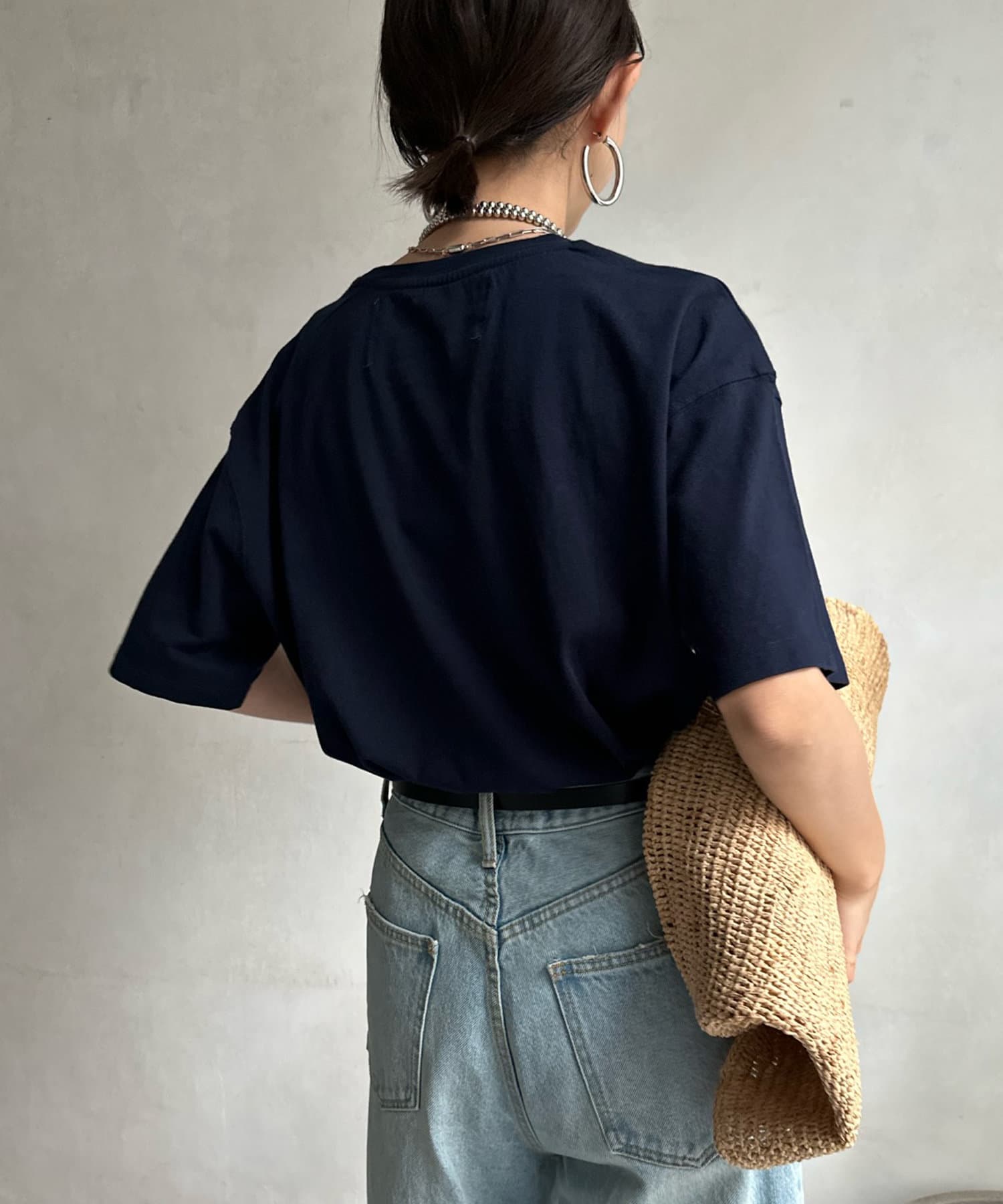 DOUDOU(ドゥドゥ) 【WEB限定】コットンワイドチュニックTEE