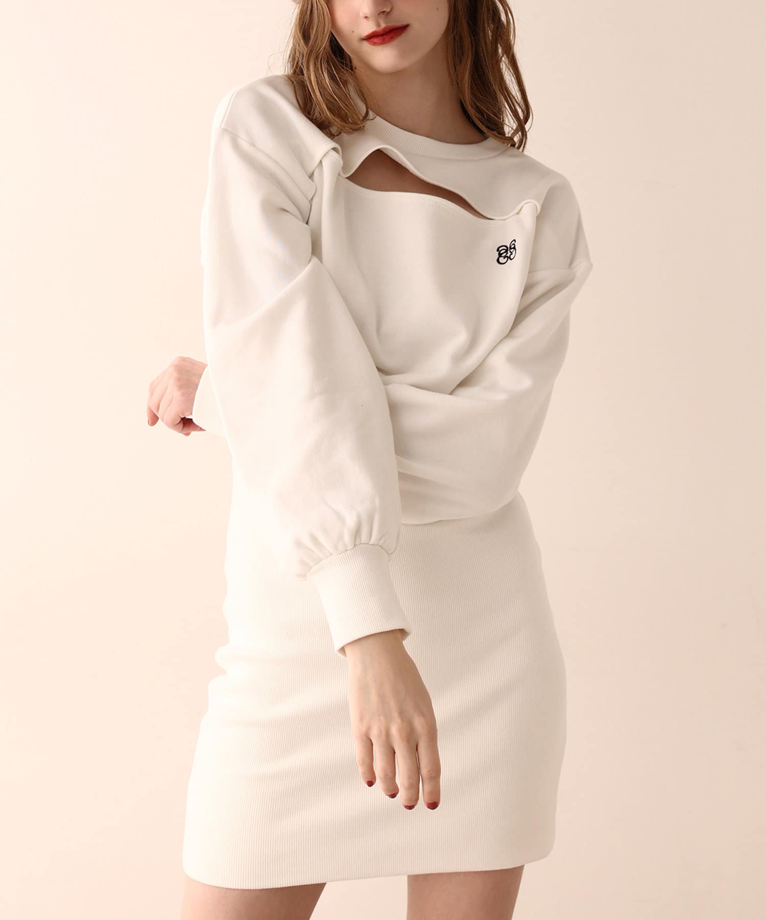 Seemi】スウェットカットワンピース | NICE CLAUP / OLIVE des OLIVE