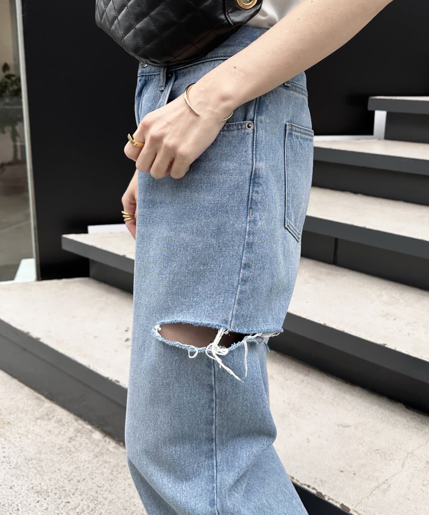 Q.anos/キュアノス】Notch Denim | COLLAGE GALLARDAGALANTE 