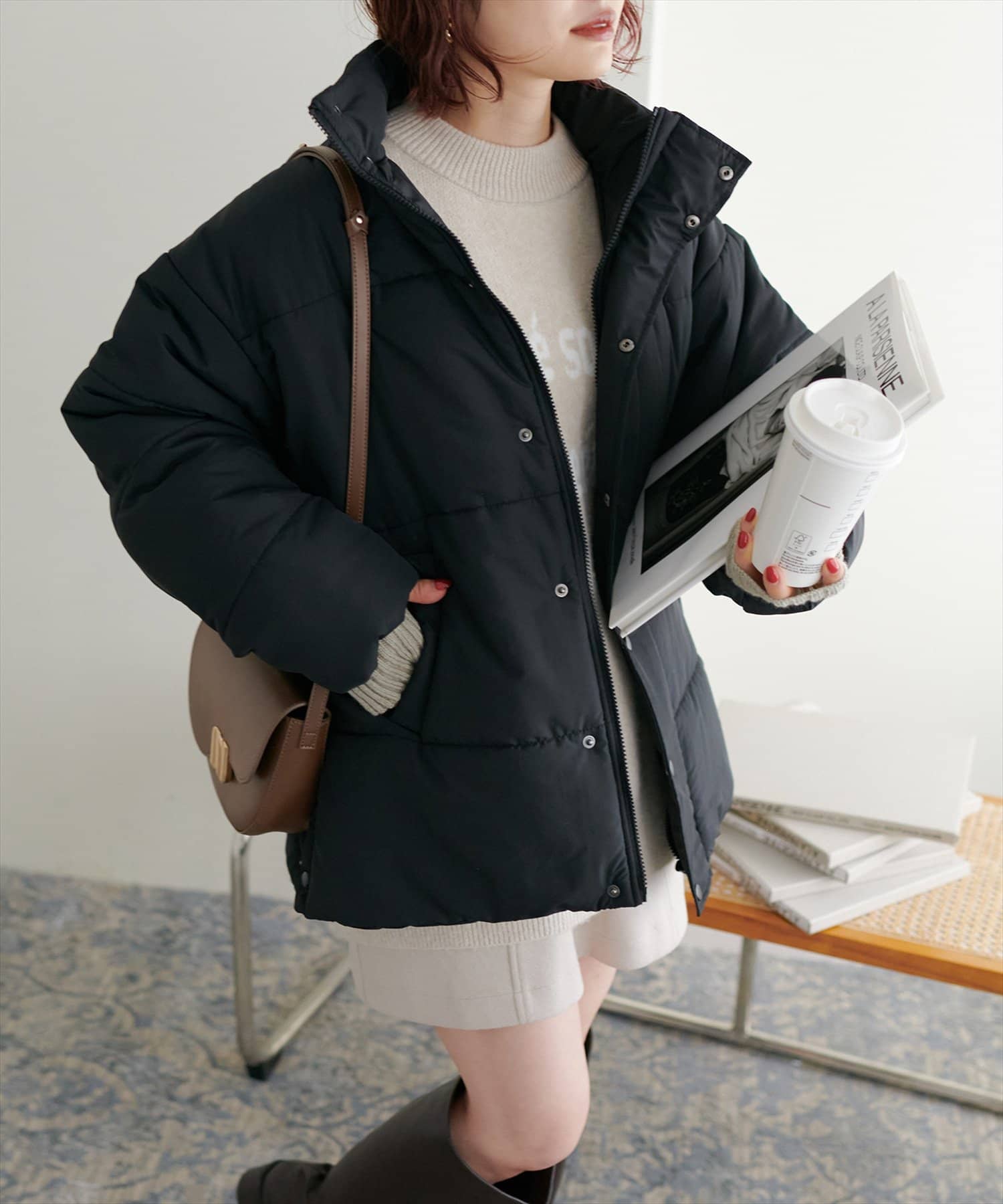 natural couture(ナチュラルクチュール) サイドスリットエコダウン