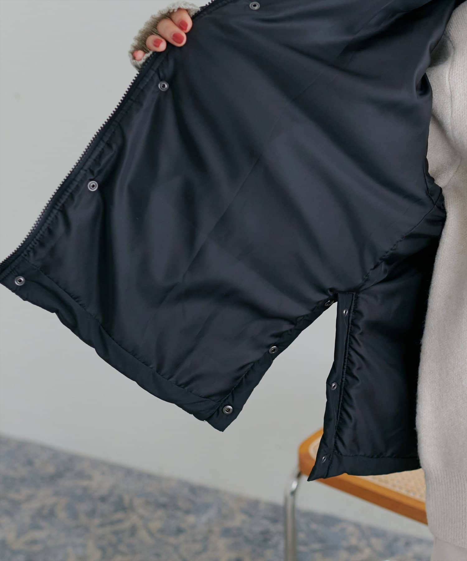 natural couture(ナチュラルクチュール) サイドスリットエコダウン