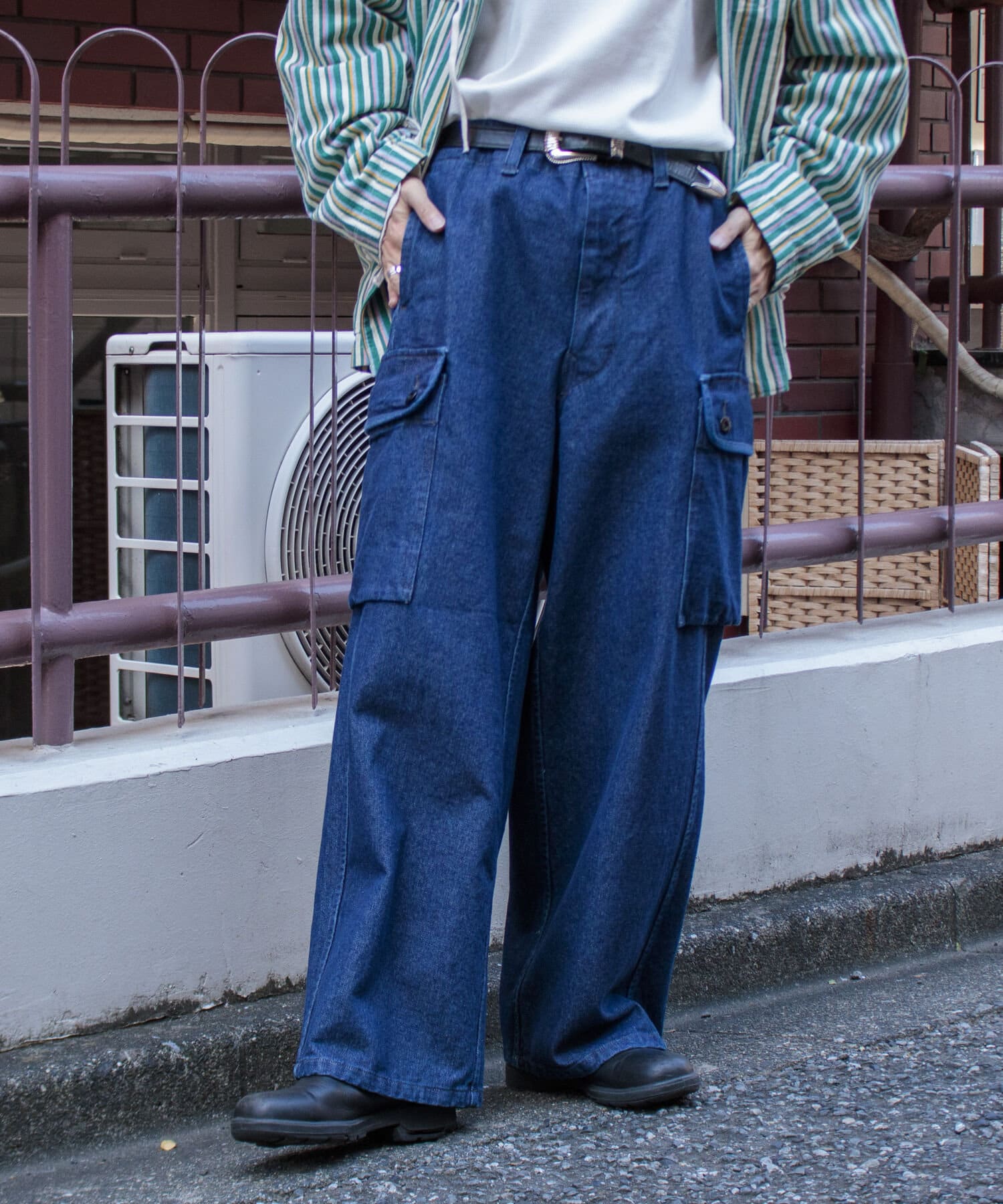 ARMY TWILL】DENIM CARGO PANTS デニム カーゴパンツ | FREDY