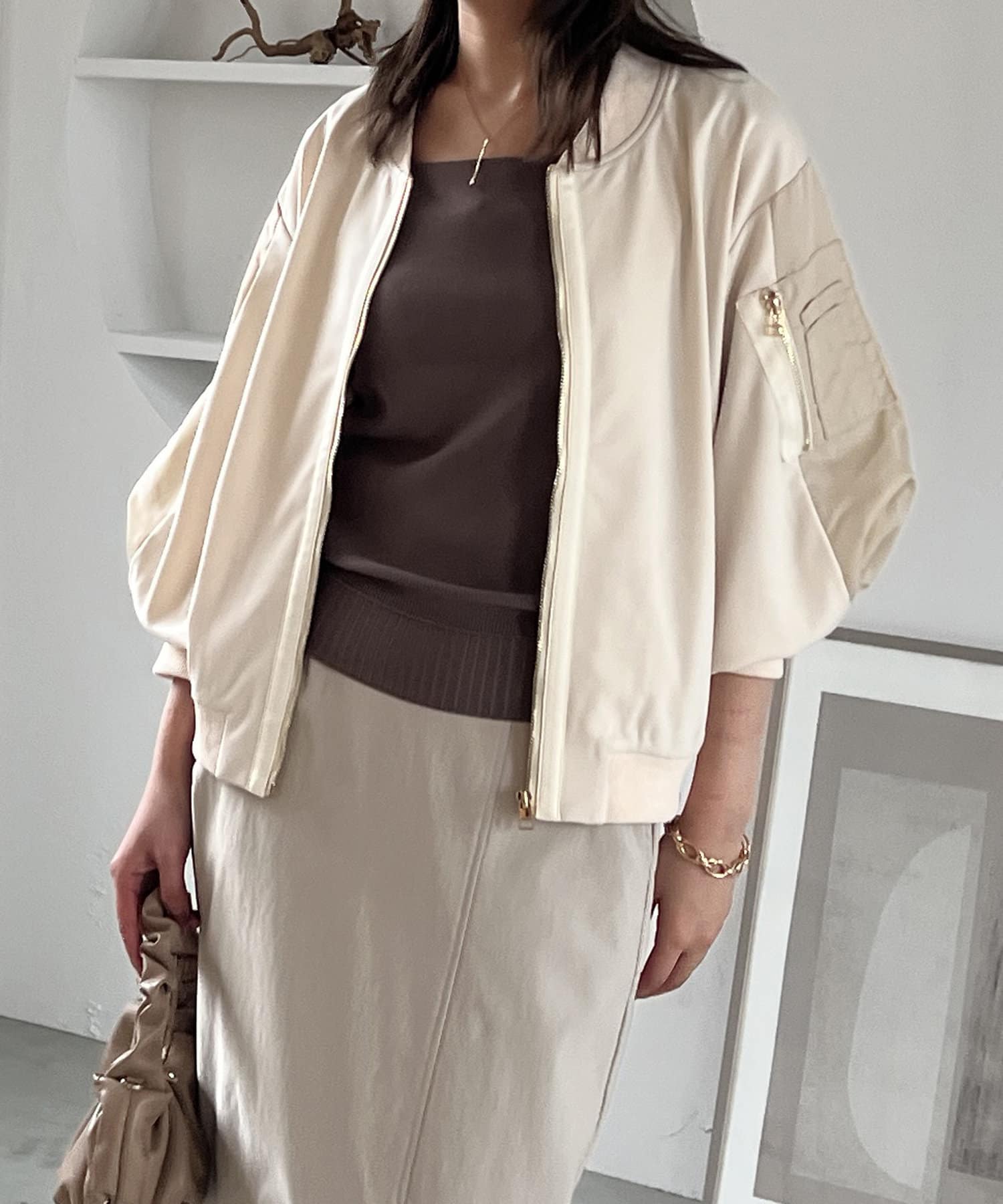 un dix cors(アンディコール) MA-1ブルゾン