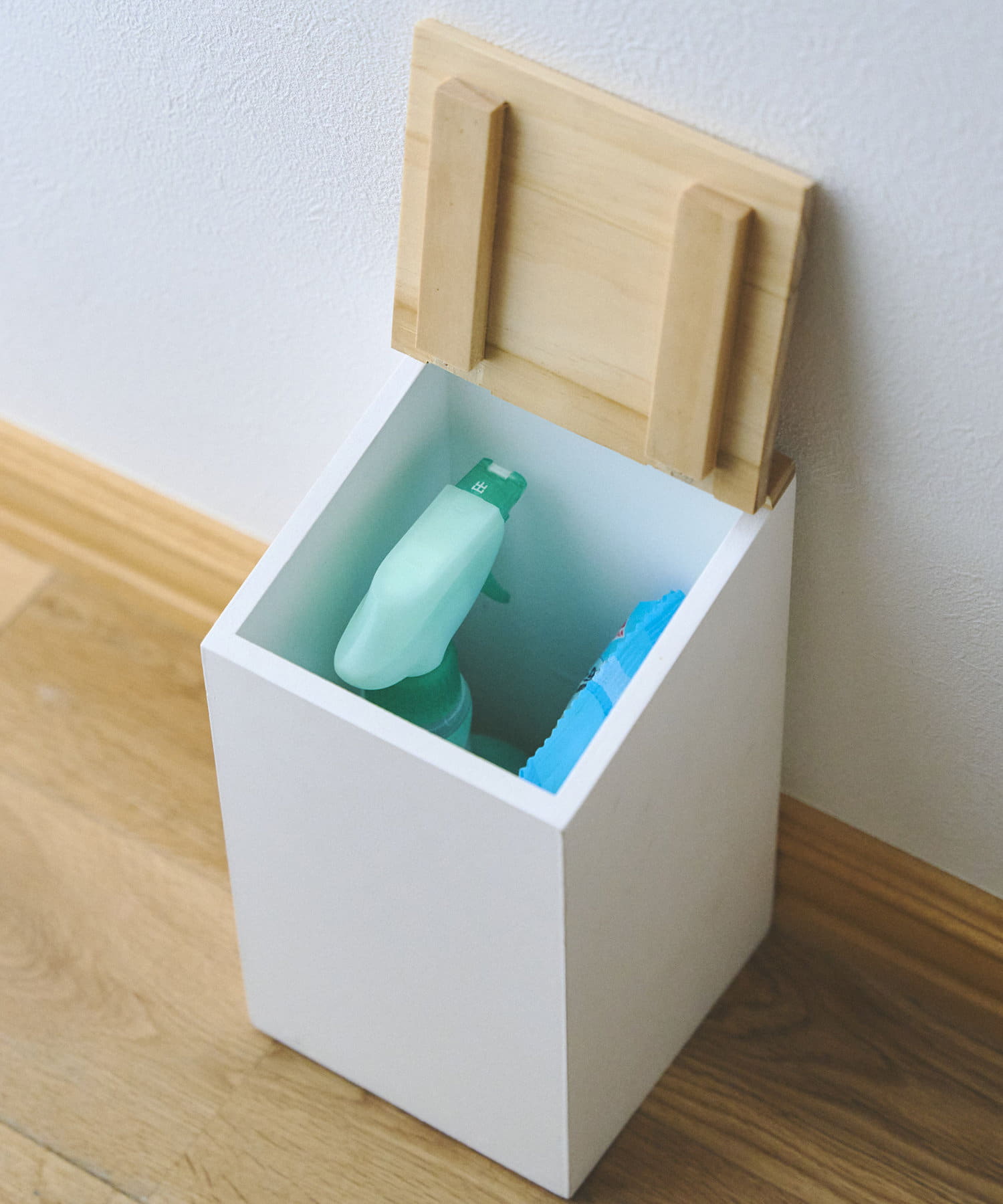 salut!(サリュ) ウッド蓋つき収納ボックスS