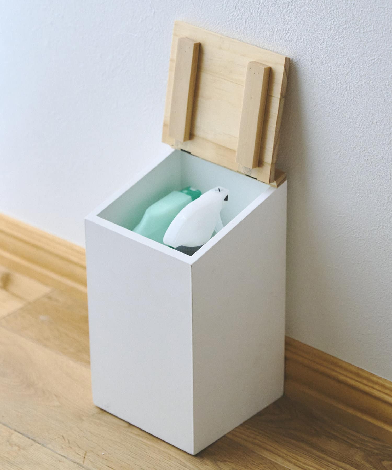 salut!(サリュ) ウッド蓋つき収納ボックスS