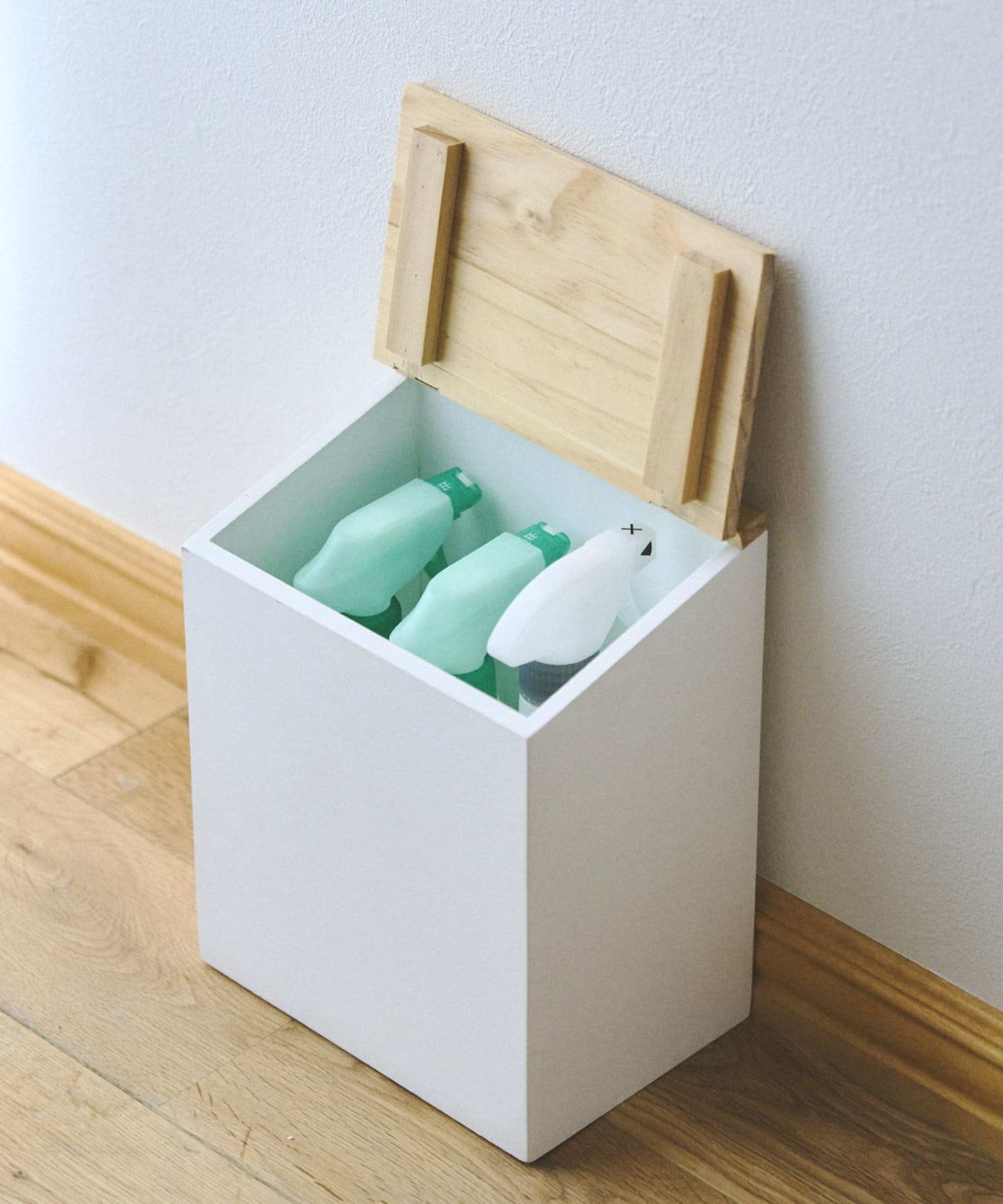 salut!(サリュ) ウッド蓋つき収納ボックスM