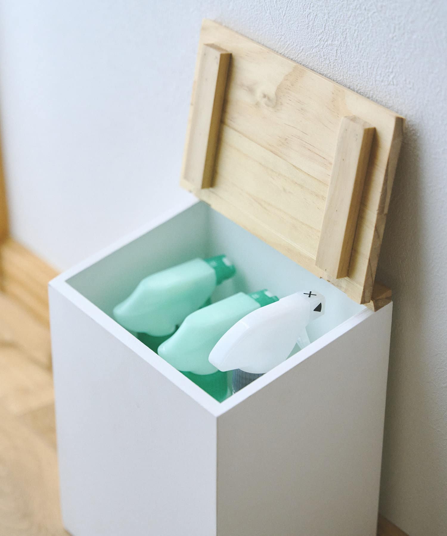 salut!(サリュ) ウッド蓋つき収納ボックスM