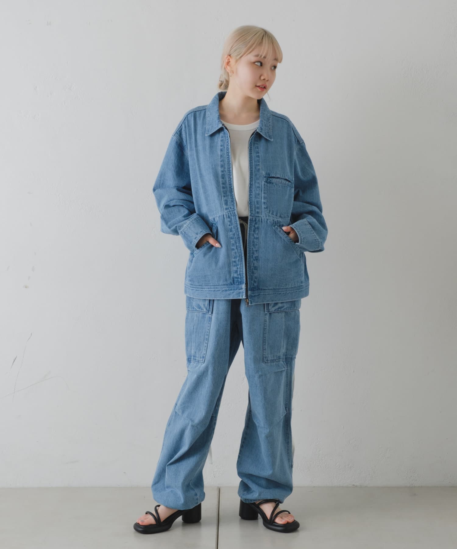 カスタネ WHIMSIC DENIM M-65 CARGO PANTS - パンツ