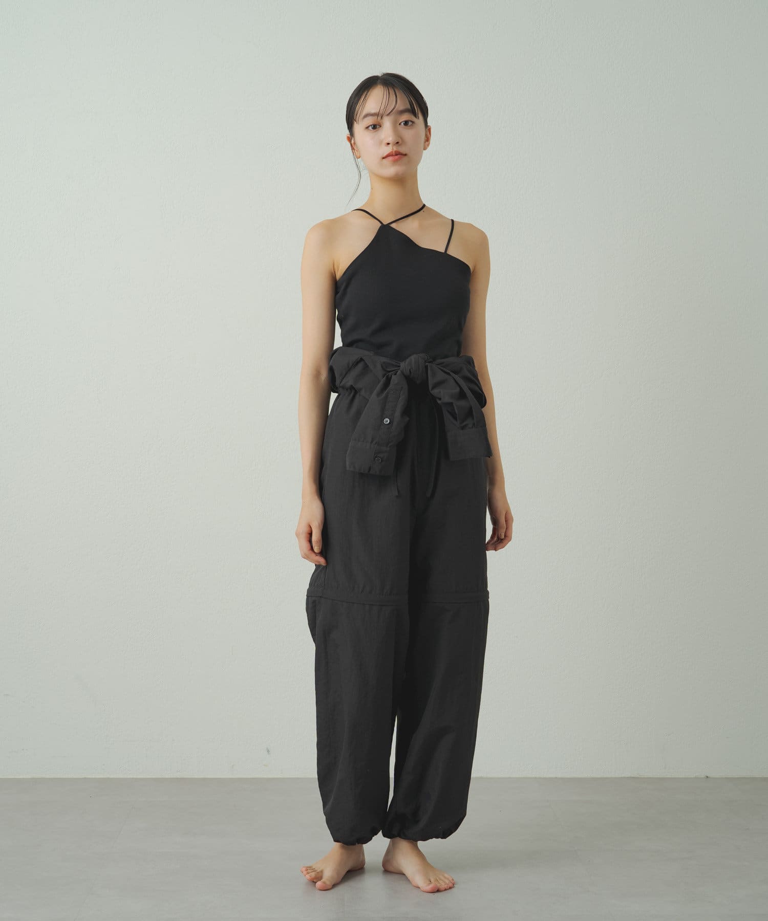 残りわずか】【残りわずか】earthy_ (アーシー) ナイロンセパレートオールインワン オールインワン 