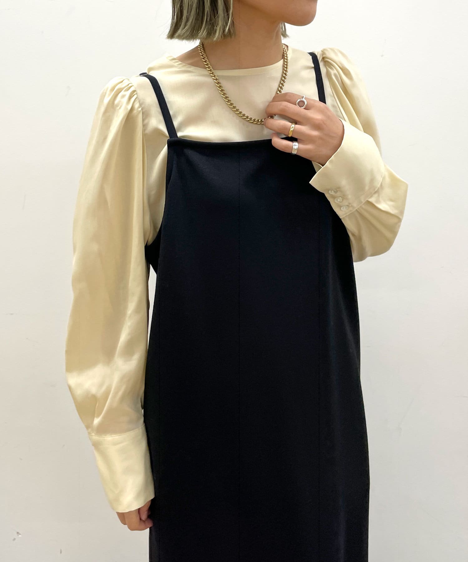 Omekashi(オメカシ) 【オケージョンにも対応◎】パフショルダーブラウス