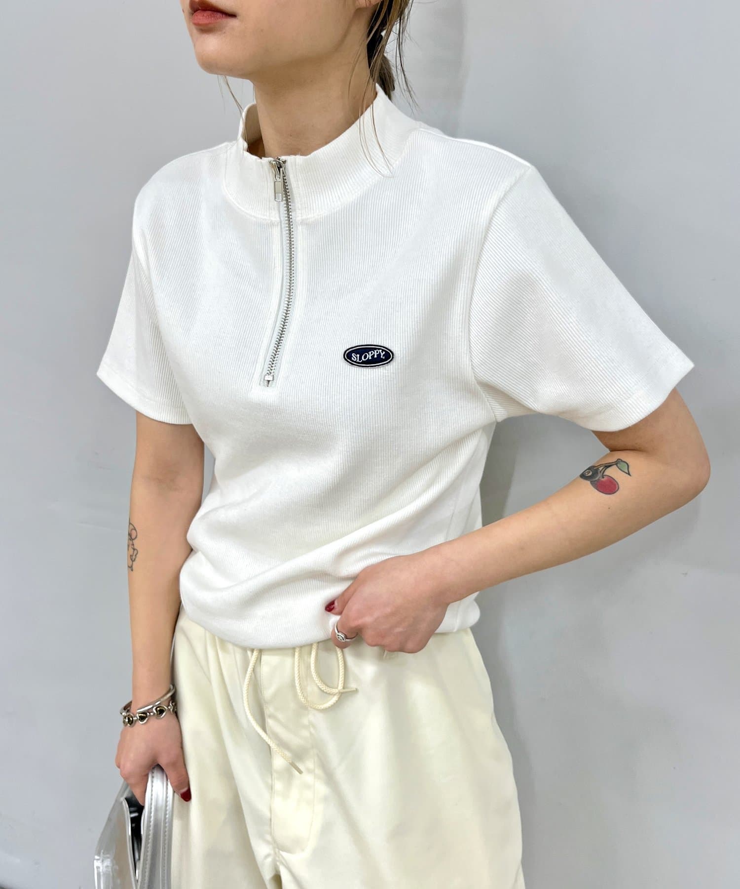 SLOPPY/スロッピー】リブハーフジップ | WHO'S WHO gallery