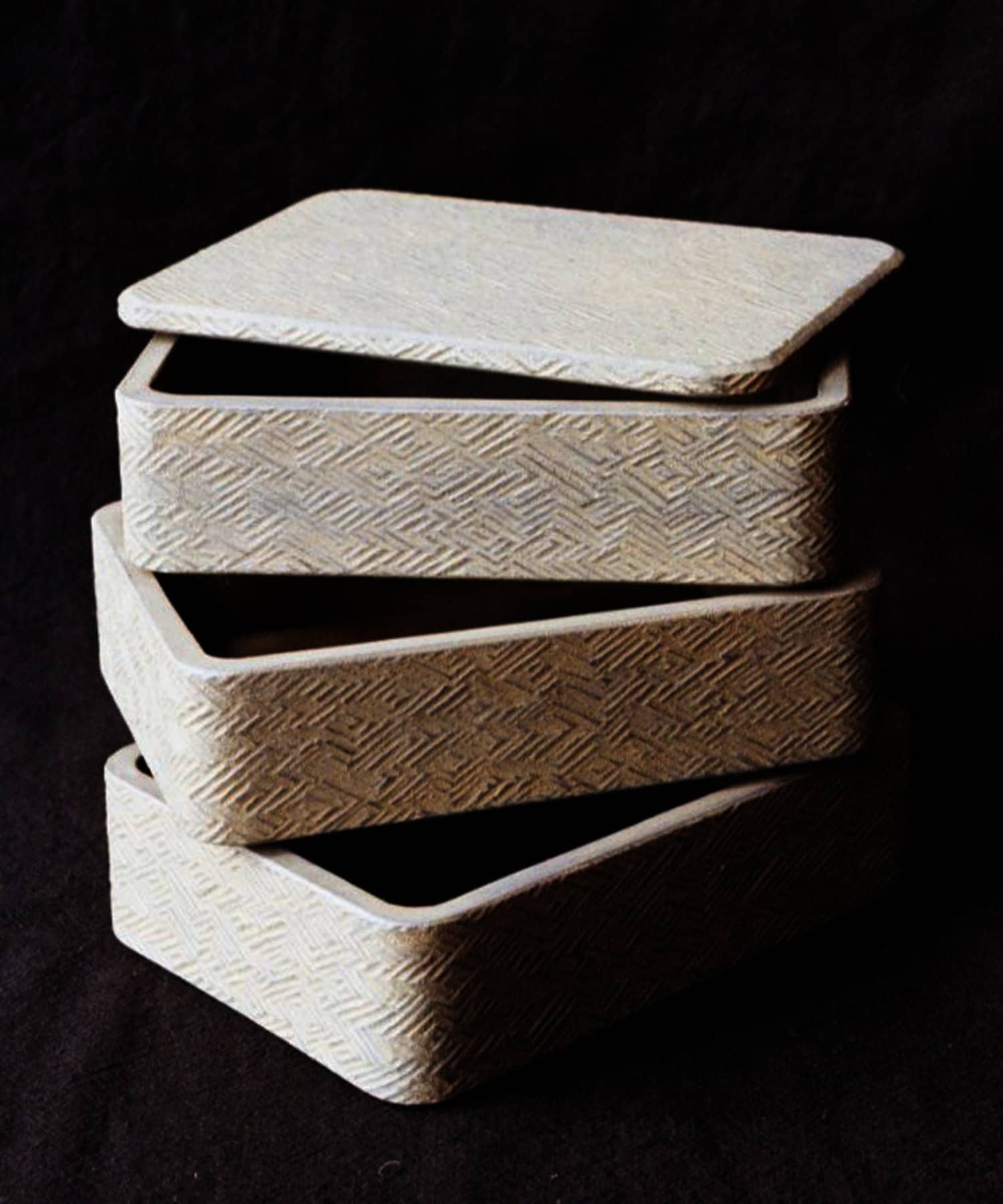 【新品未使用】富井貴志 重箱 3段 三段丸重箱 小 富井貴志作 （Tomii-1322_s） | web-shop MITATE