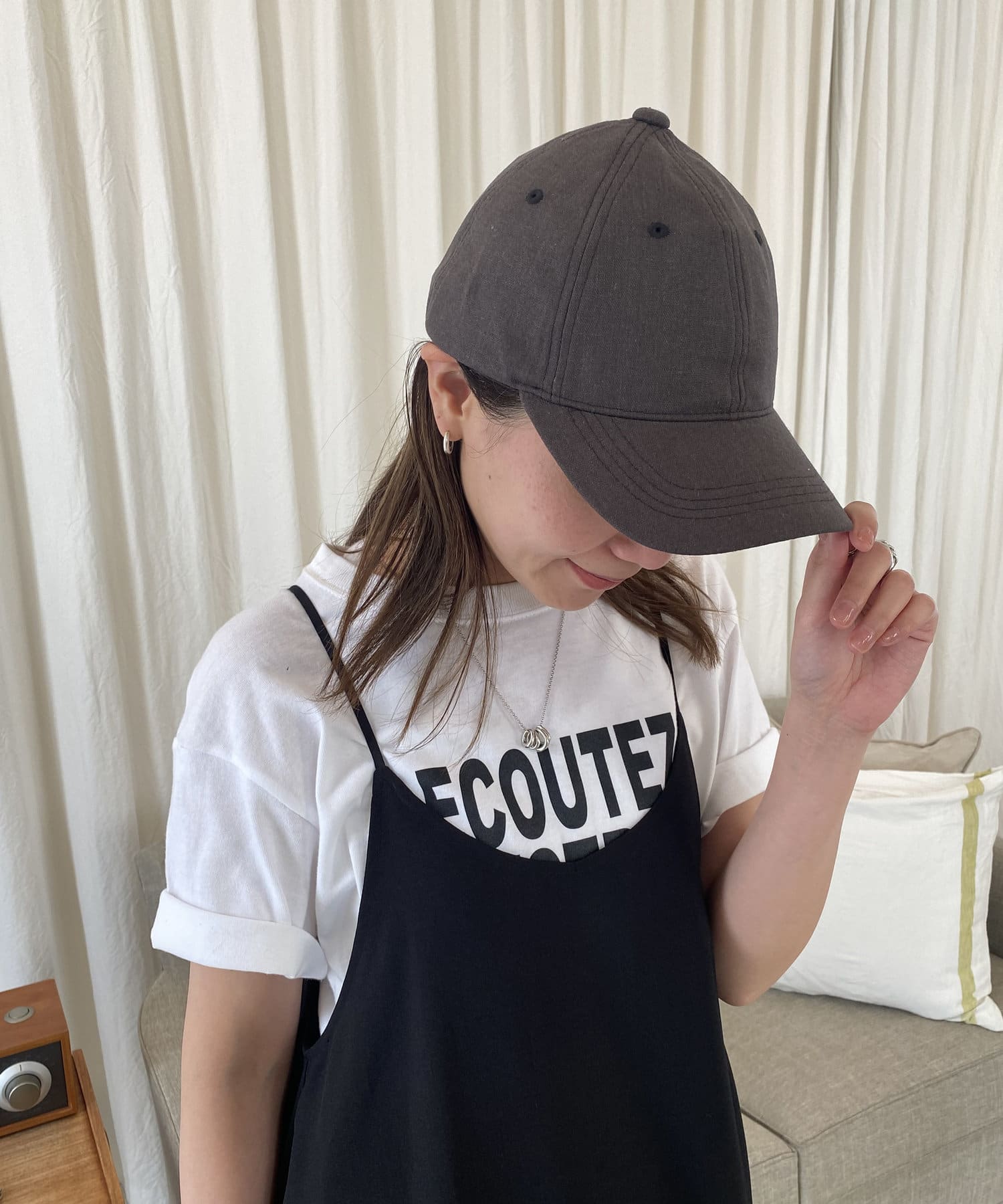 un dix cors(アンディコール) 綿麻キャップ