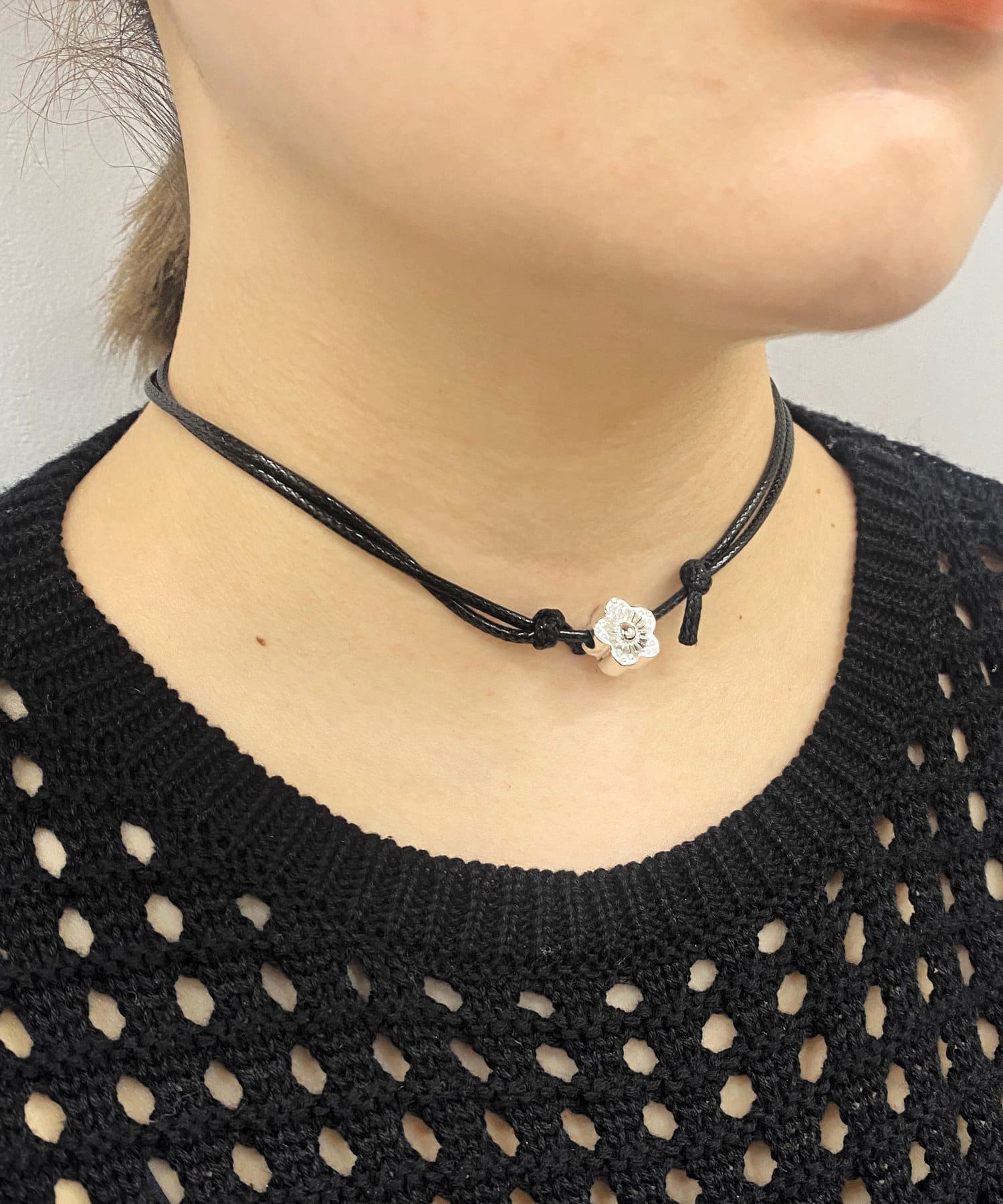 8UEDE DrawChoker L Silver シルバーチョーカー アクセサリー