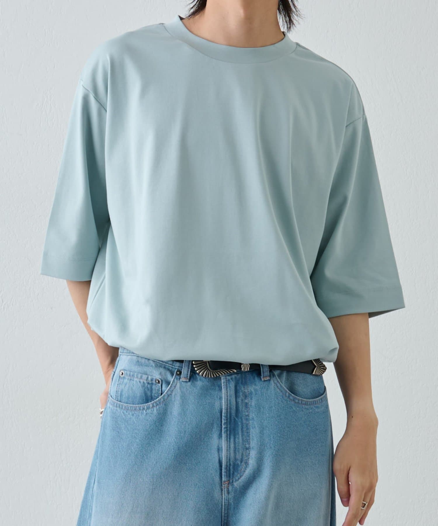 COLONY 2139(コロニー トゥーワンスリーナイン) スマート半袖裾スリットBIGTシャツ
