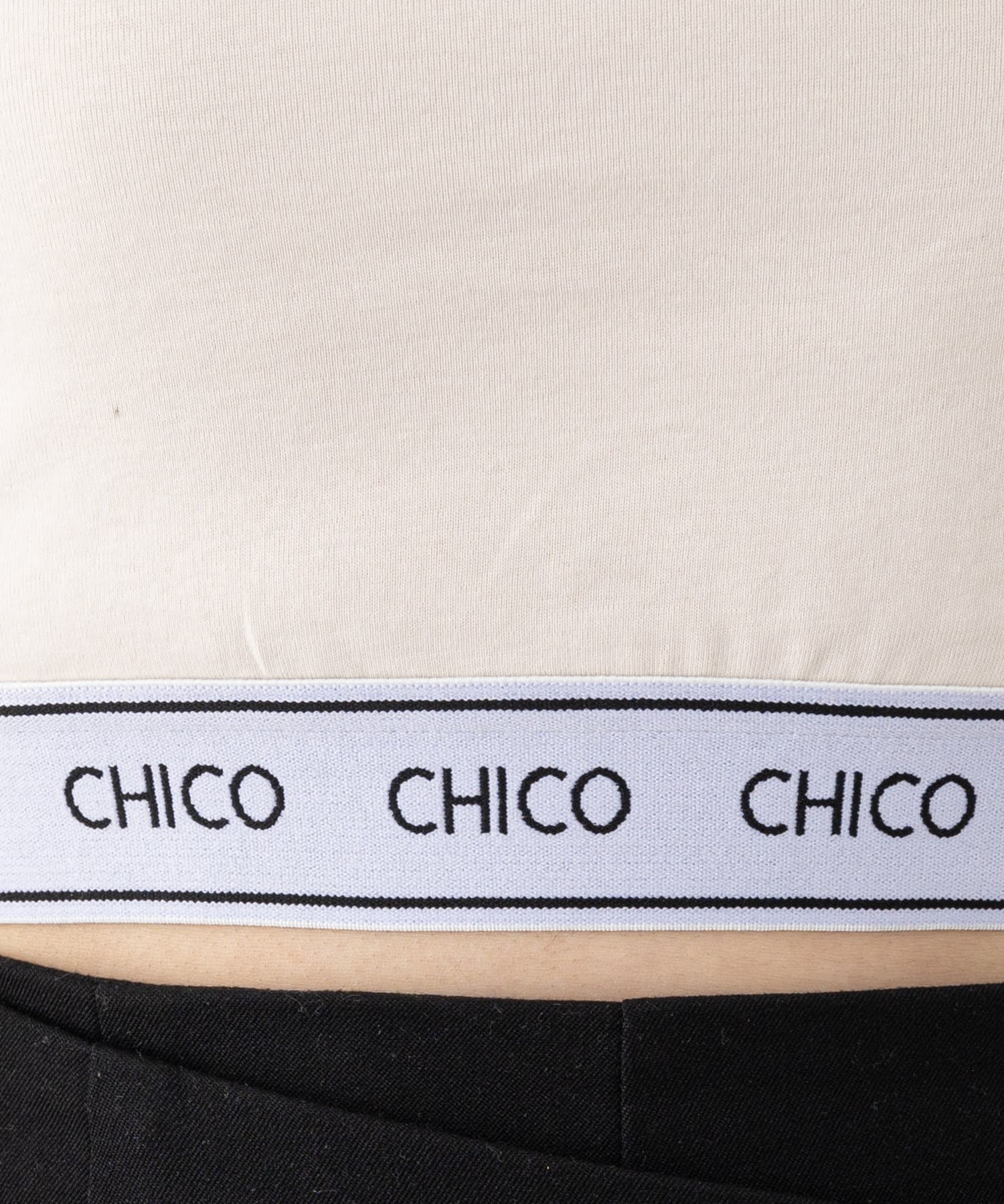 Chico(チコ) 【REVIVAL】パット付き裾ロゴタンク