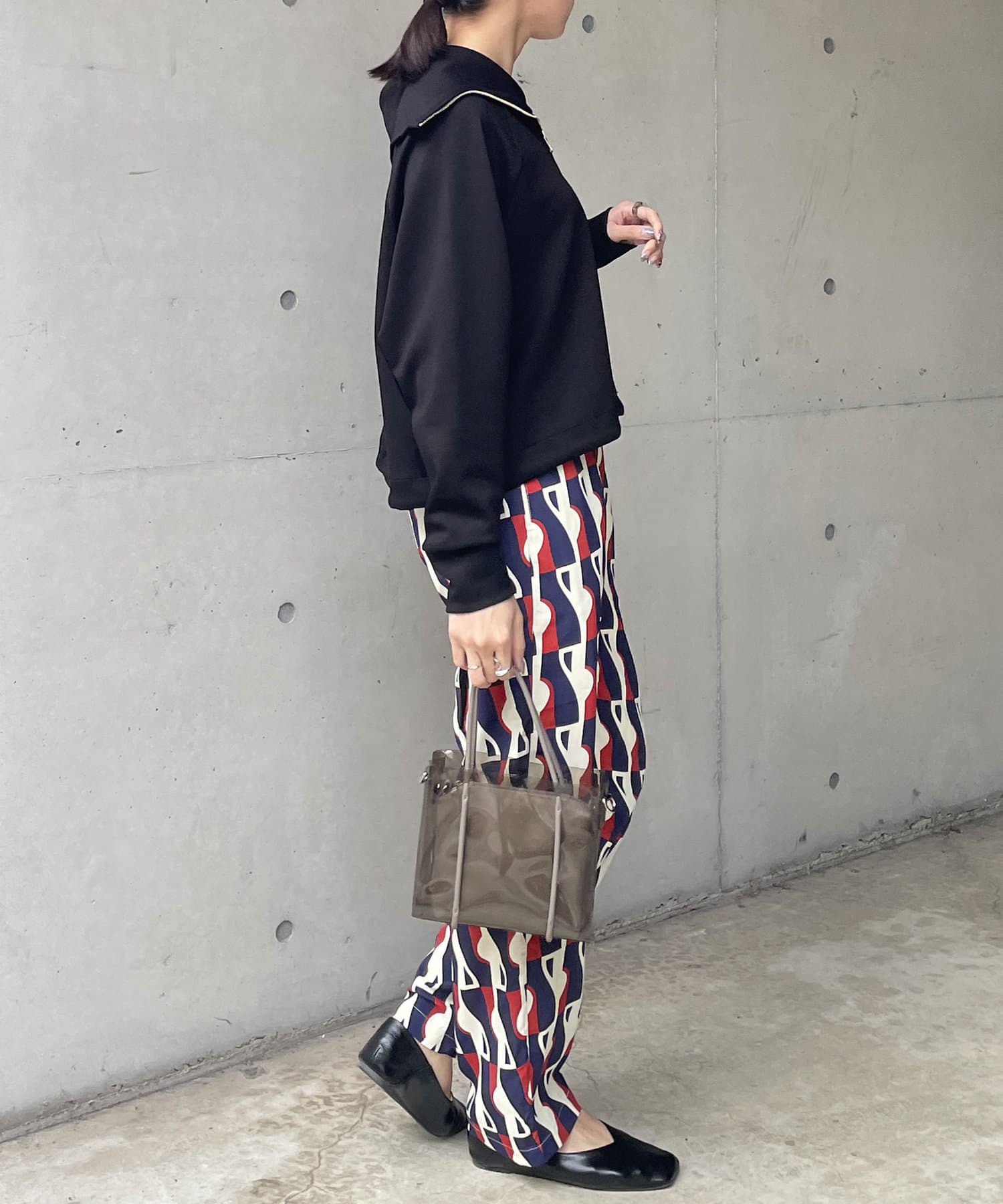 Thevon.(ゼヴォン) スムースハーフジッププルオーバー