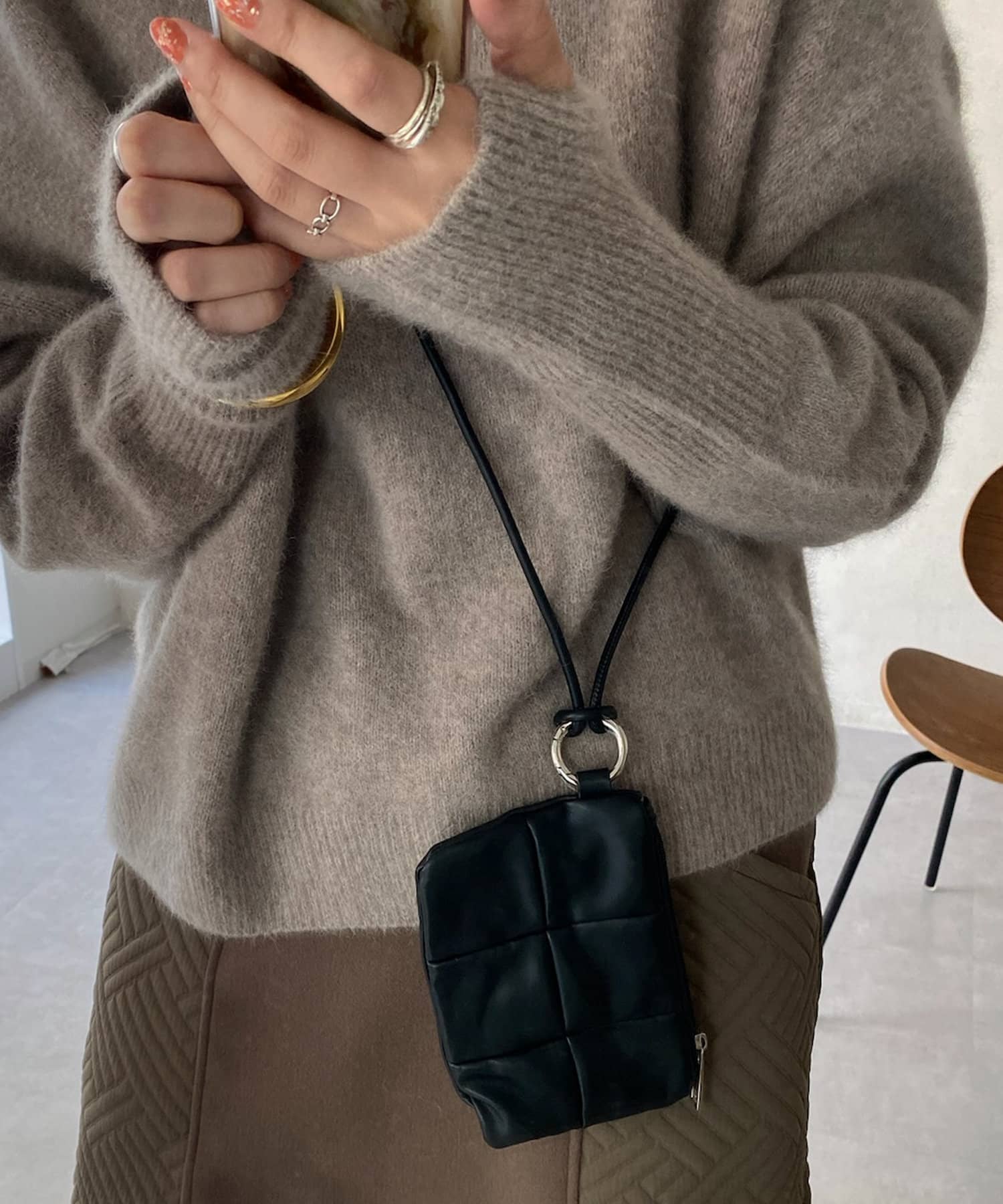 DOUDOU(ドゥドゥ) パッチワークボンディング2WAYトート