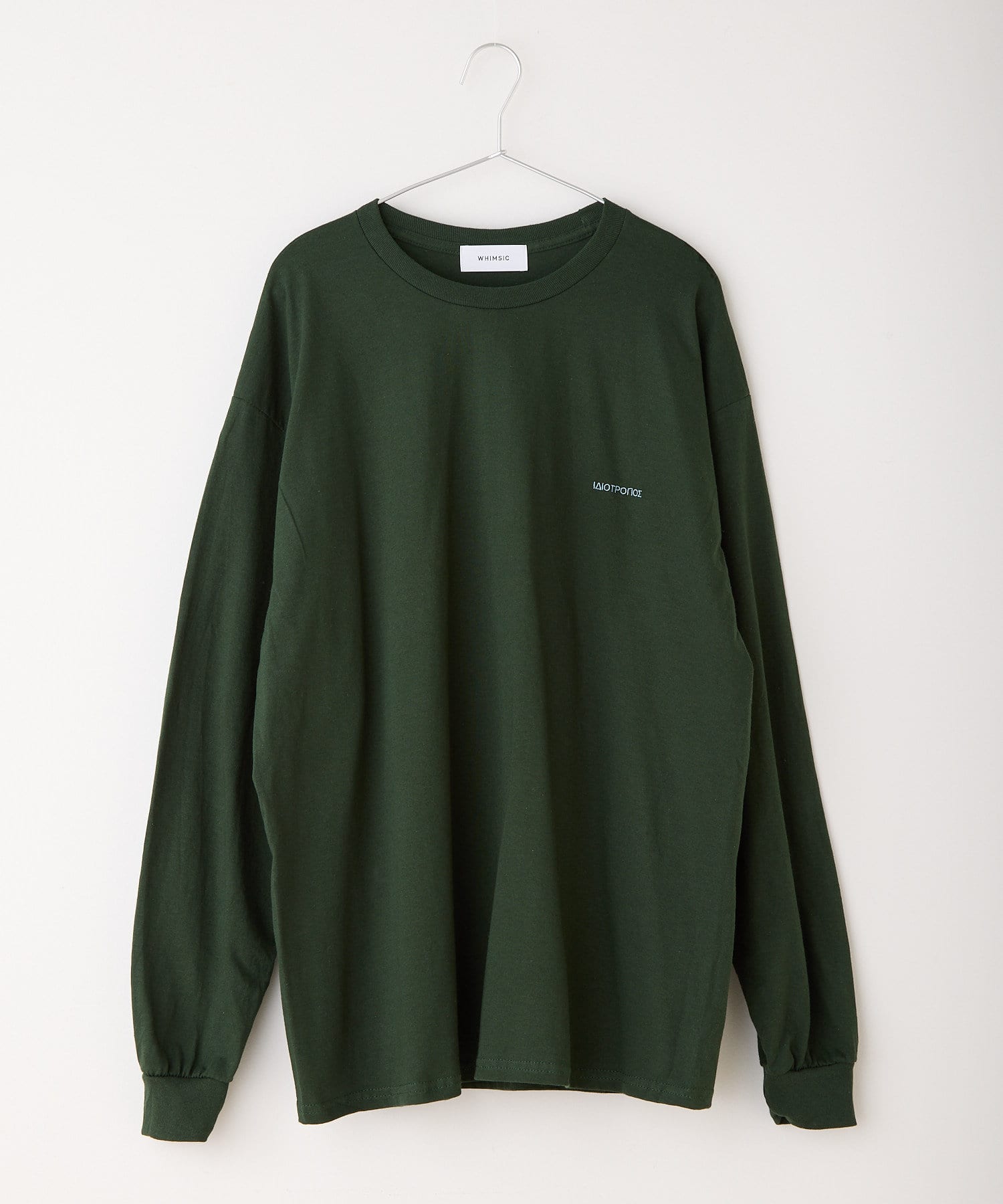 WHIMSIC】EMBROIDERY LOGO LONG SLEEVE TEE | Kastane(カスタネ 