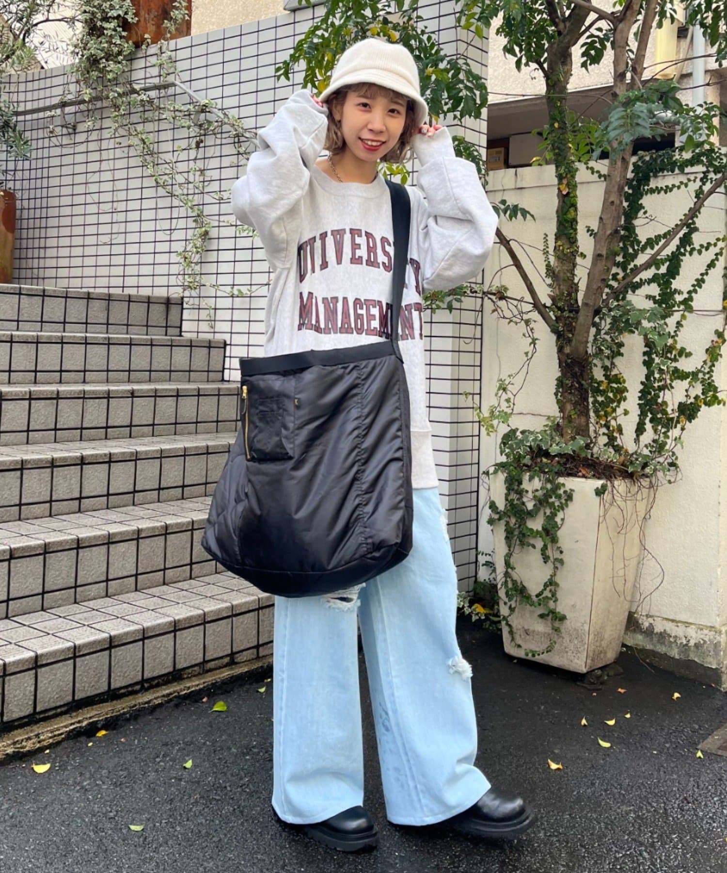 THRIFTY LOOK】large MA1 shoulder bag | CIAOPANIC(チャオパニック