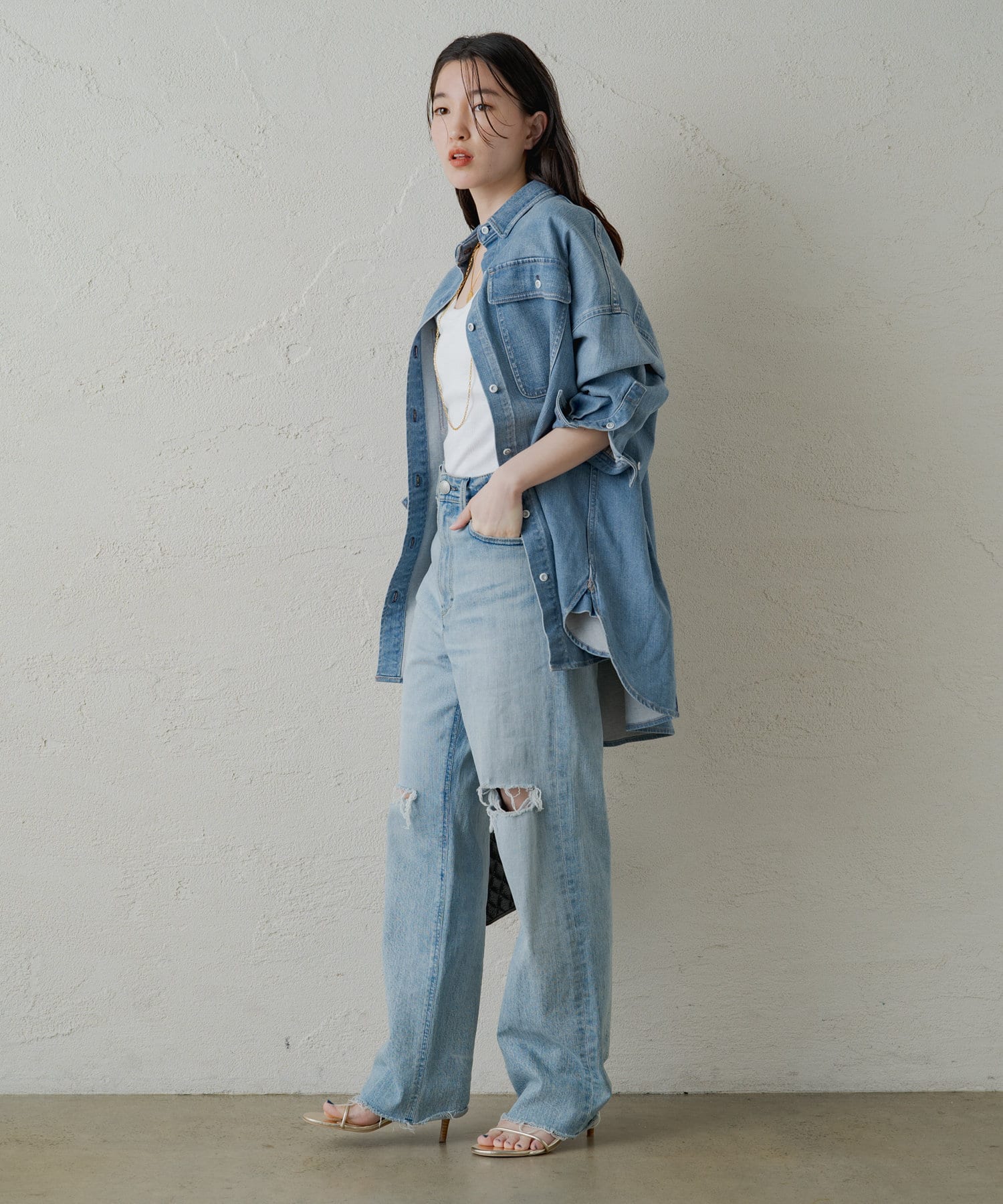 Healthy.D/ヘルシーデニム】Almond シャツ | Loungedress(ラウンジ 