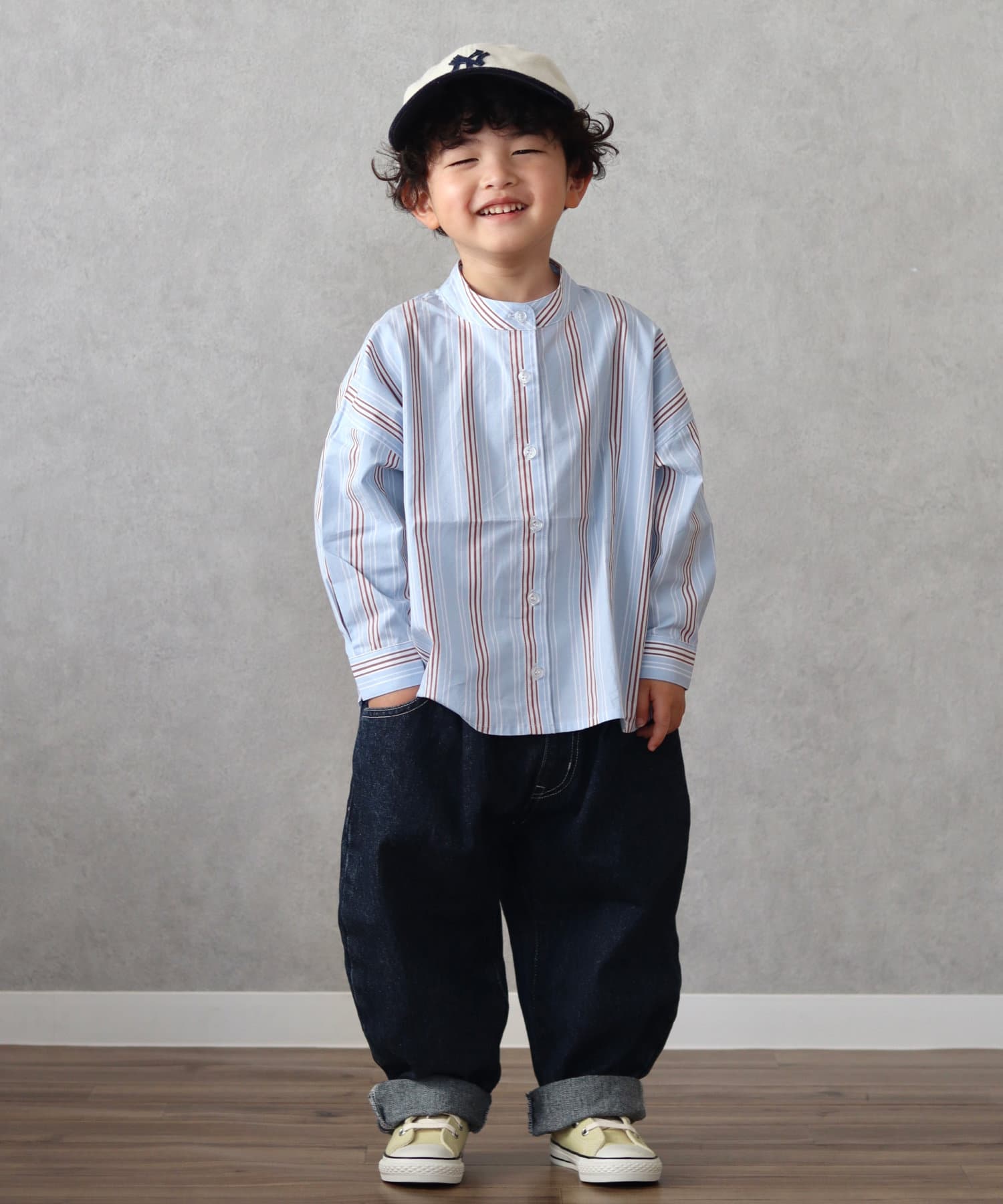 KIDS】【OSORO】マルチストライプバンドカラーシャツ | CIAOPANIC TYPY
