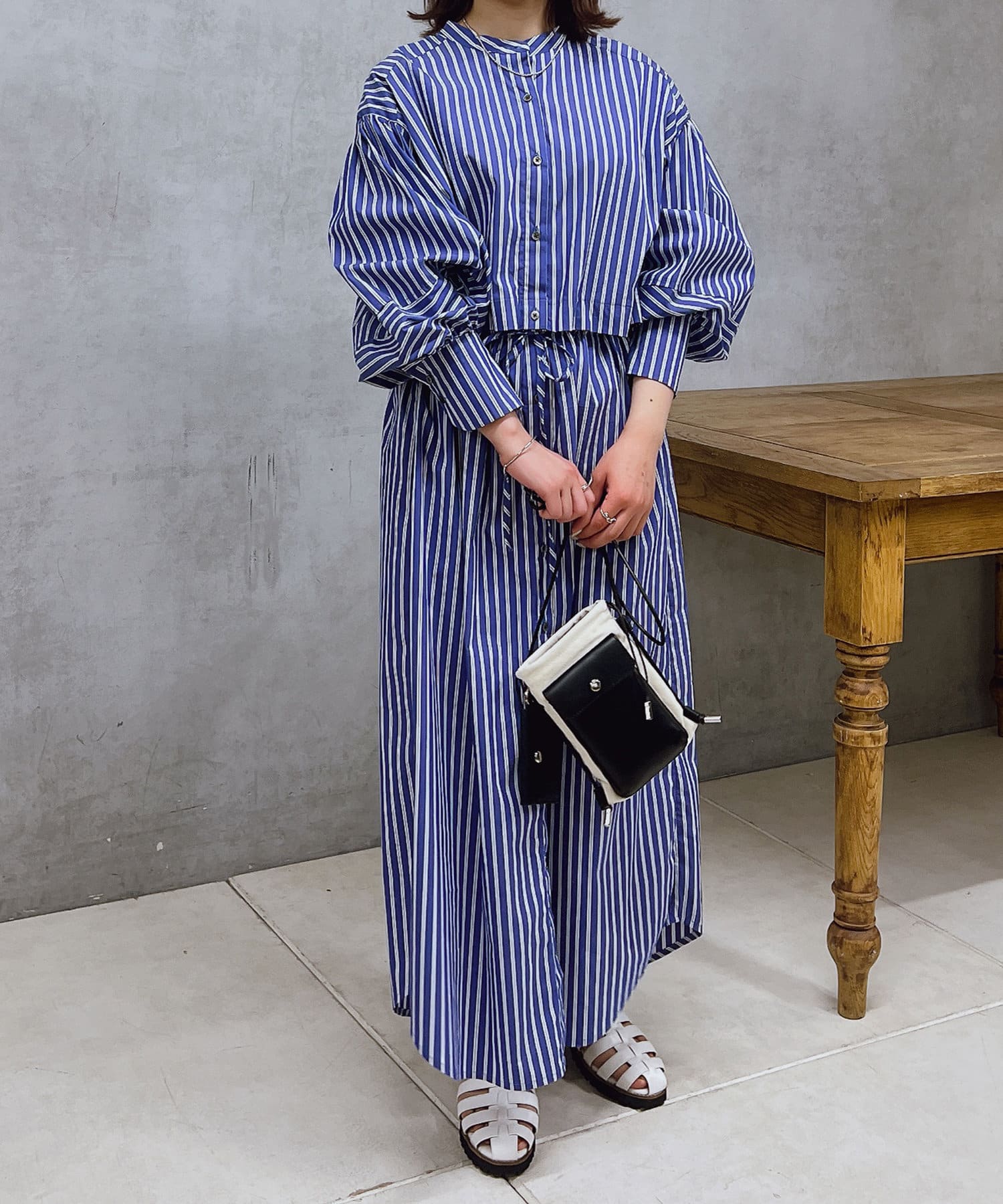 un dix cors(アンディコール) マルチウェイストライプワンピース