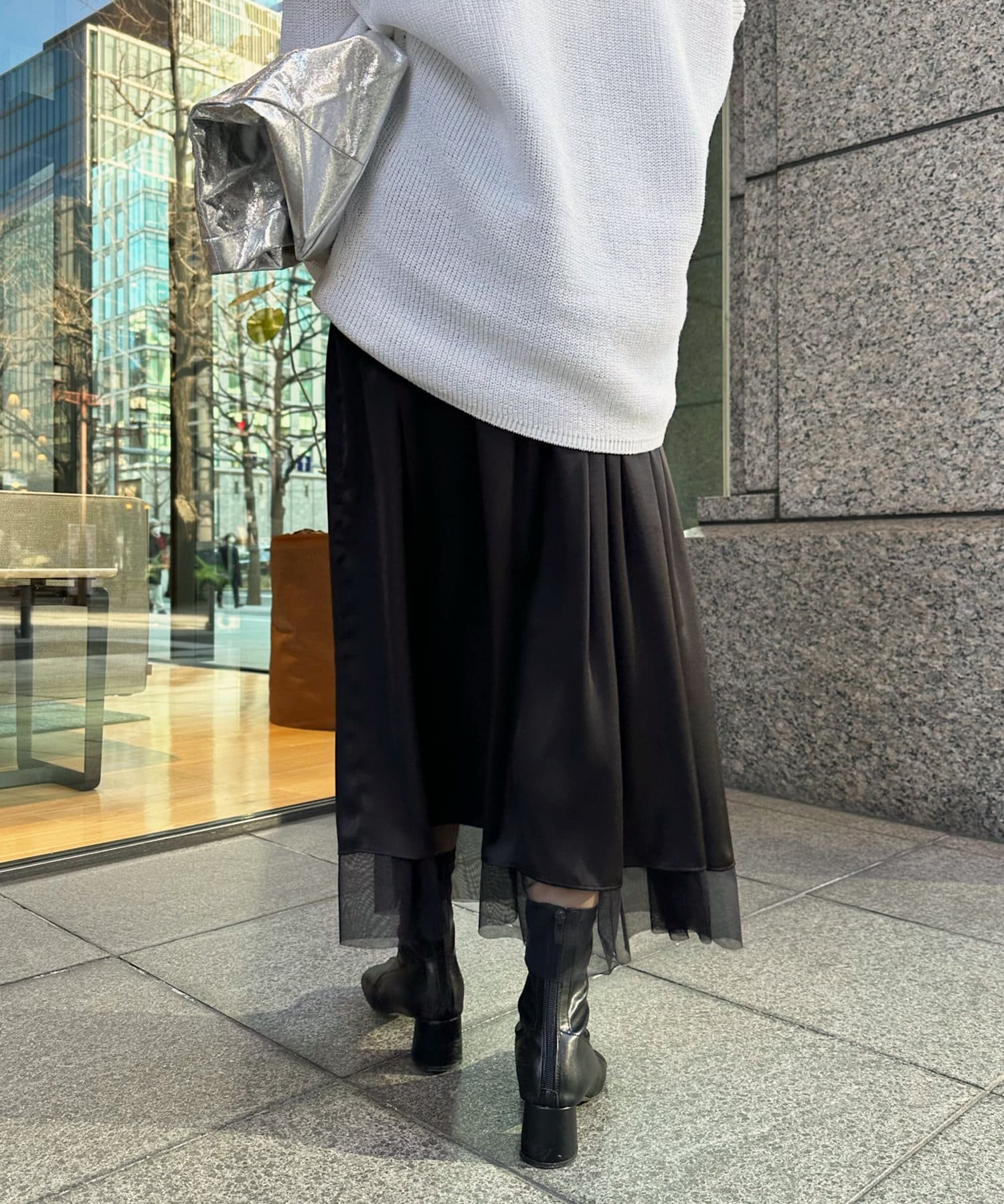 DOUDOU(ドゥドゥ) ソフトチュールスカート