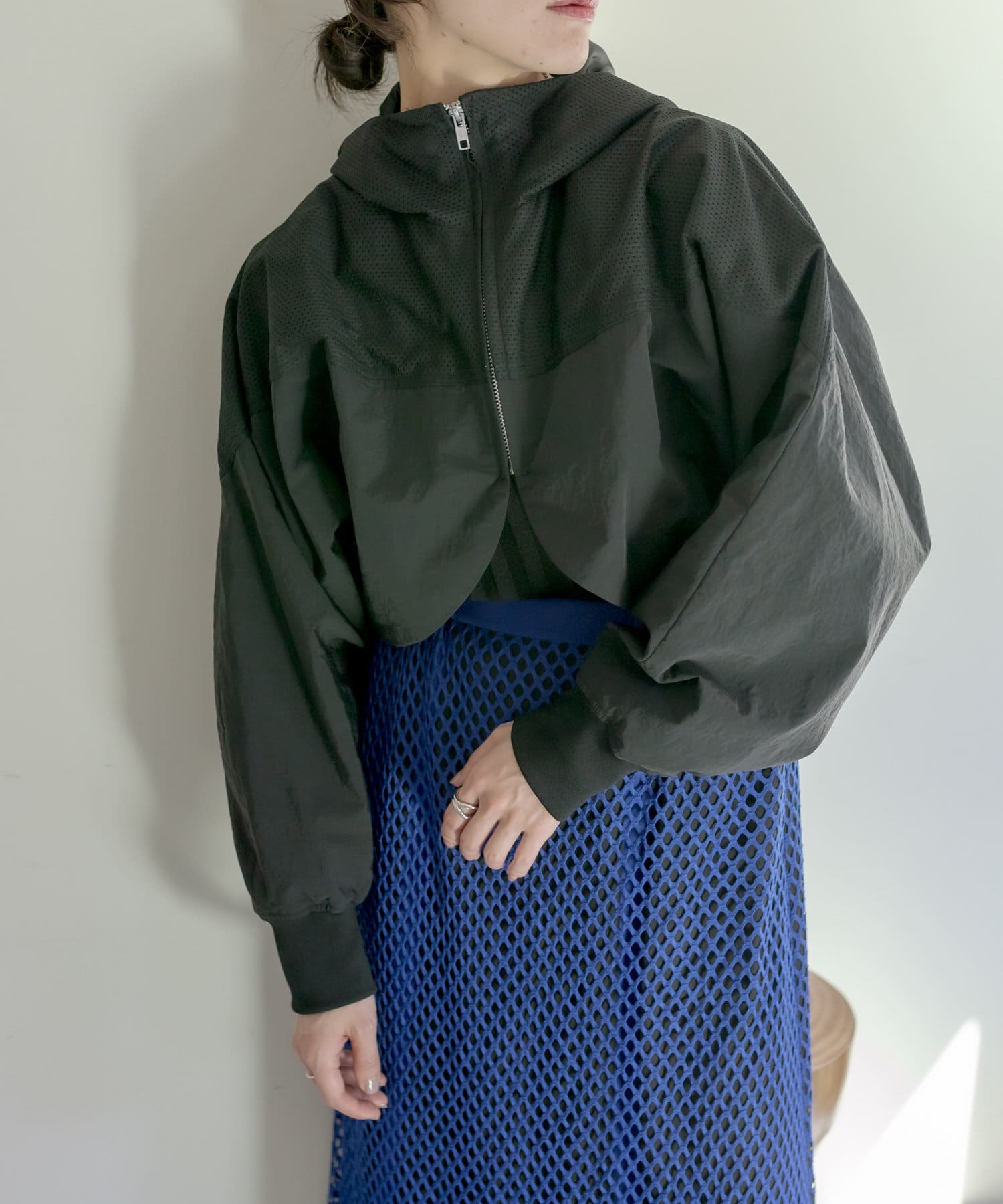 馬刺繡入りレイヤード風コート【SUM1 STYLE】 - ear PAPILLONNER