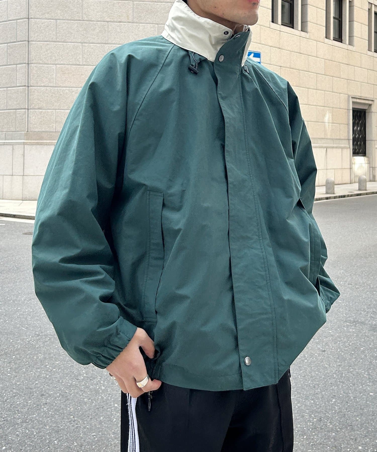 CPCM(シーピーシーエム) 襟配色セーリングジャケット