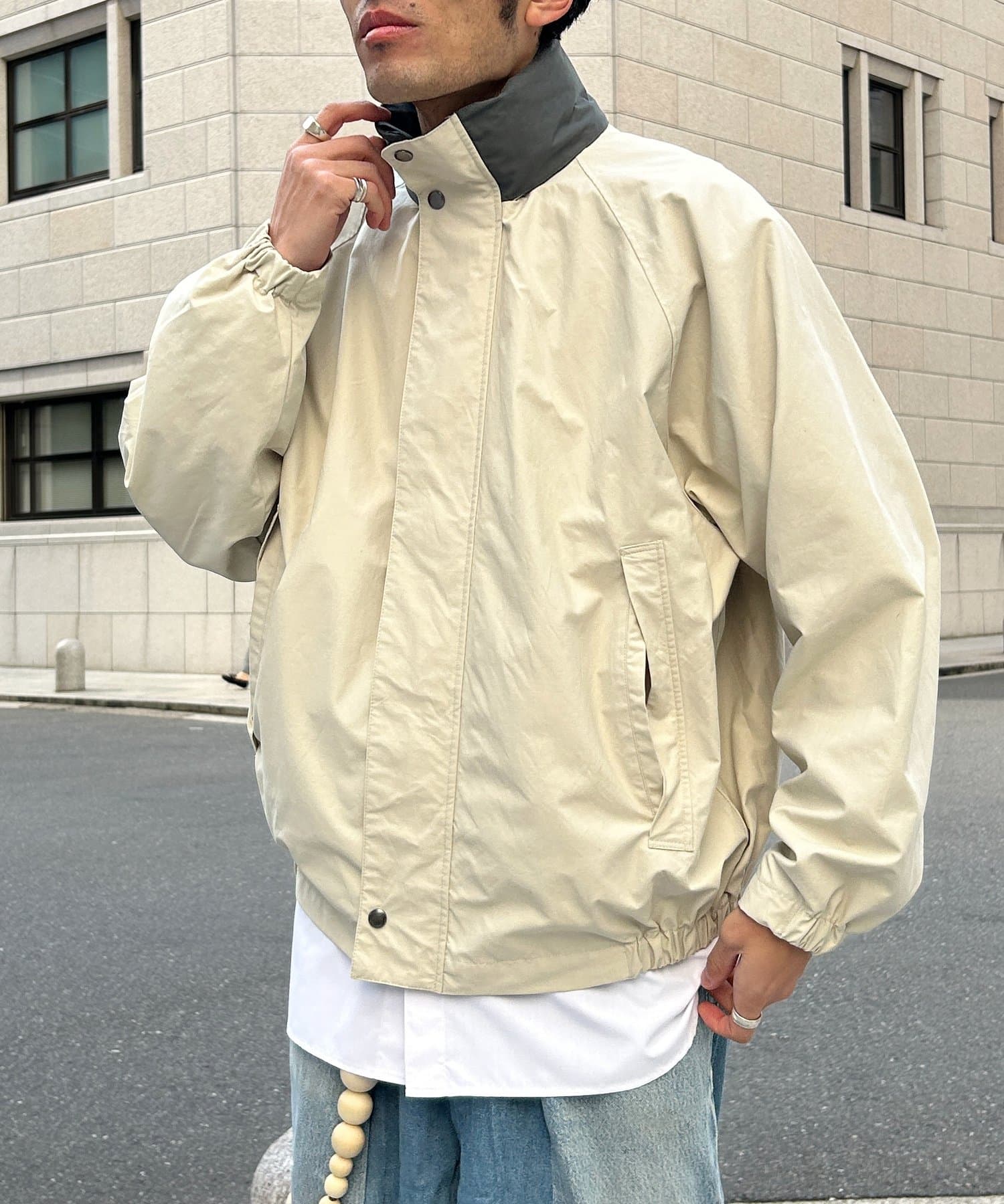 CPCM(シーピーシーエム) 襟配色セーリングジャケット