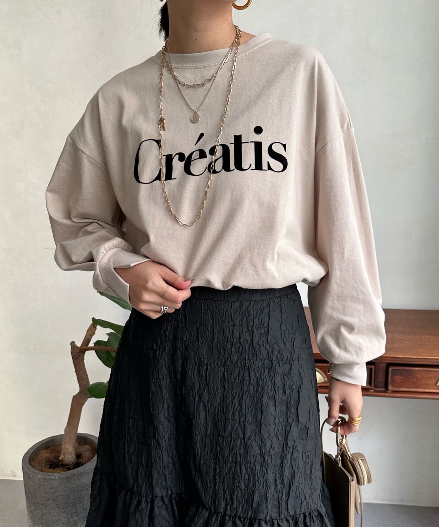 DOUDOU(ドゥドゥ) Creatis フロッキーロゴロンTEE