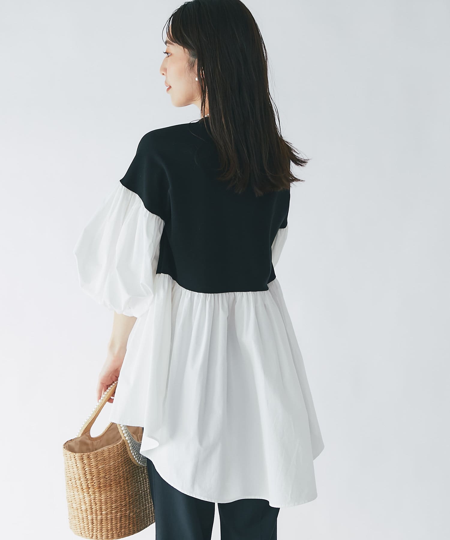 追加オーダー決定】バルーンスリーブチュニックブラウス | La boutique 