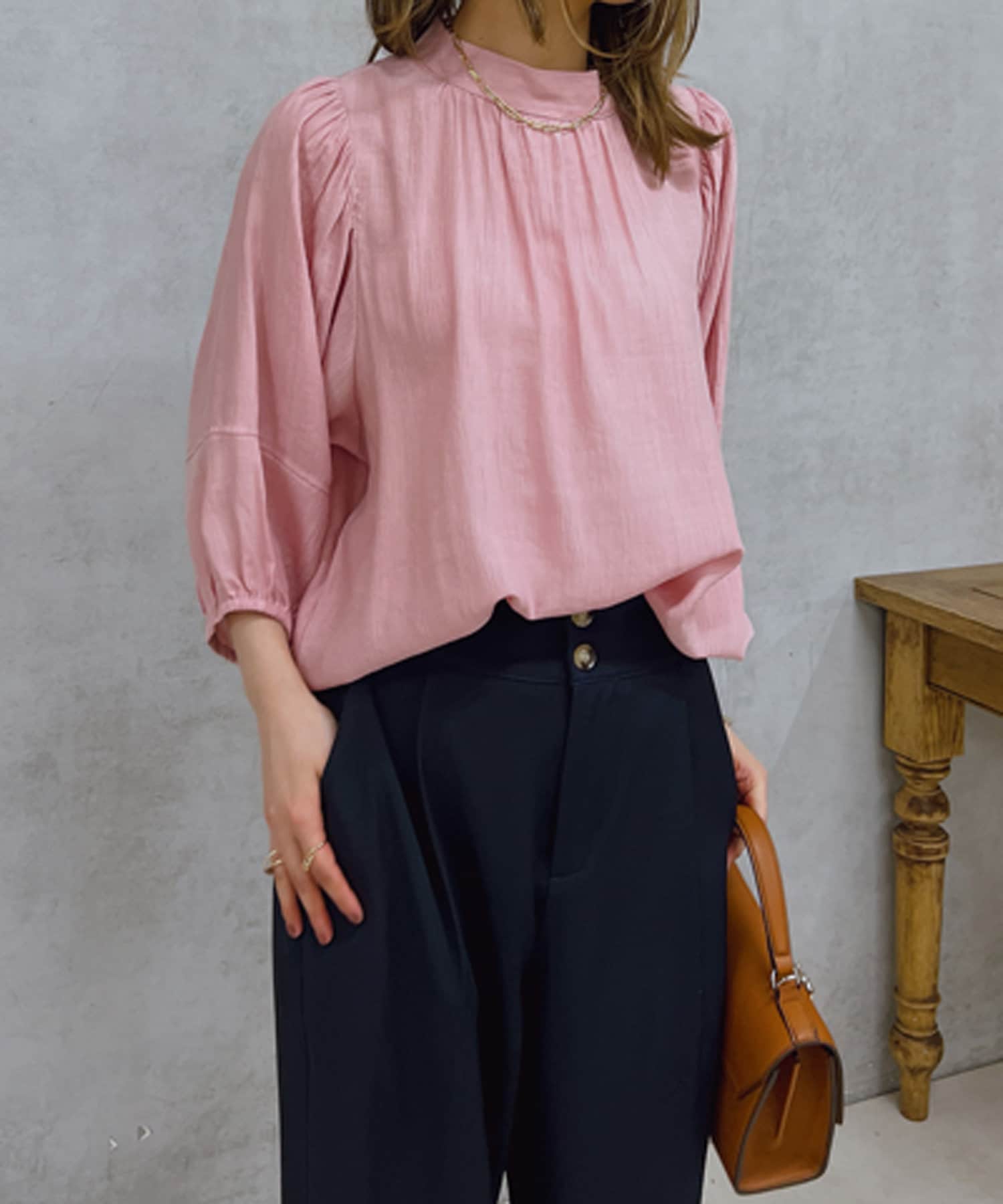 un dix cors(アンディコール) プチハイボリューム袖ブラウス