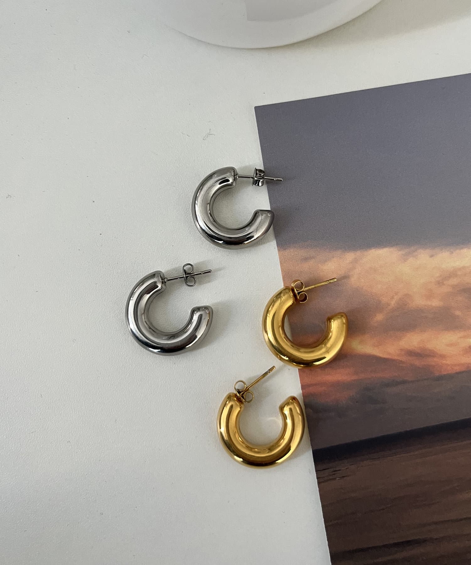 prose verse(プロズヴェール) 〈サージカルステンレス〉ボリュームフープピアス