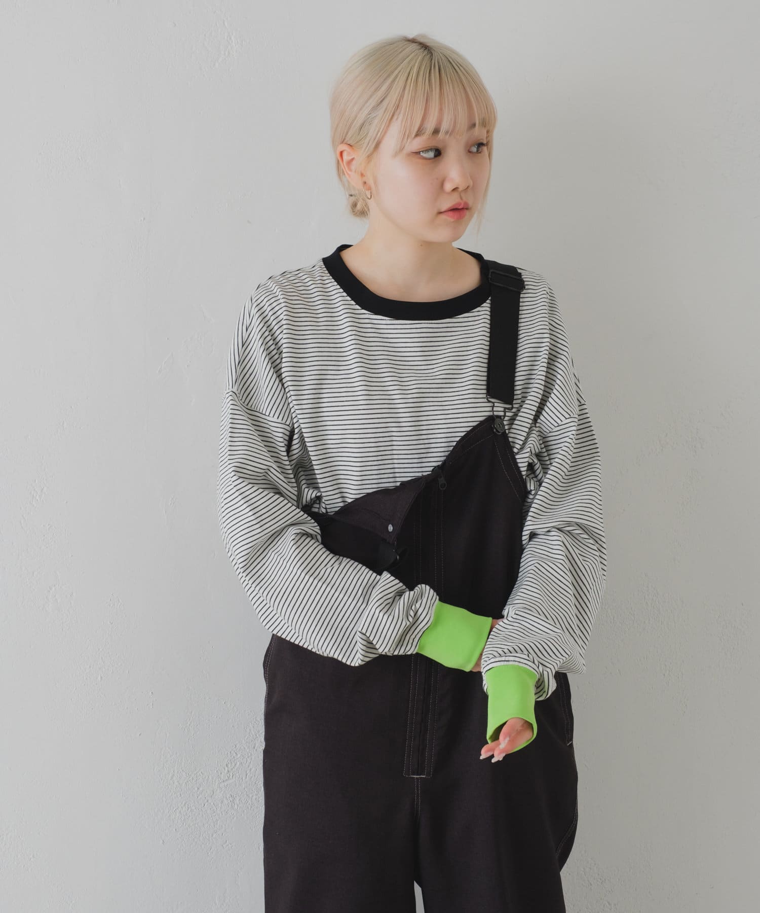 新品 everyone border long sleeve t-shirt