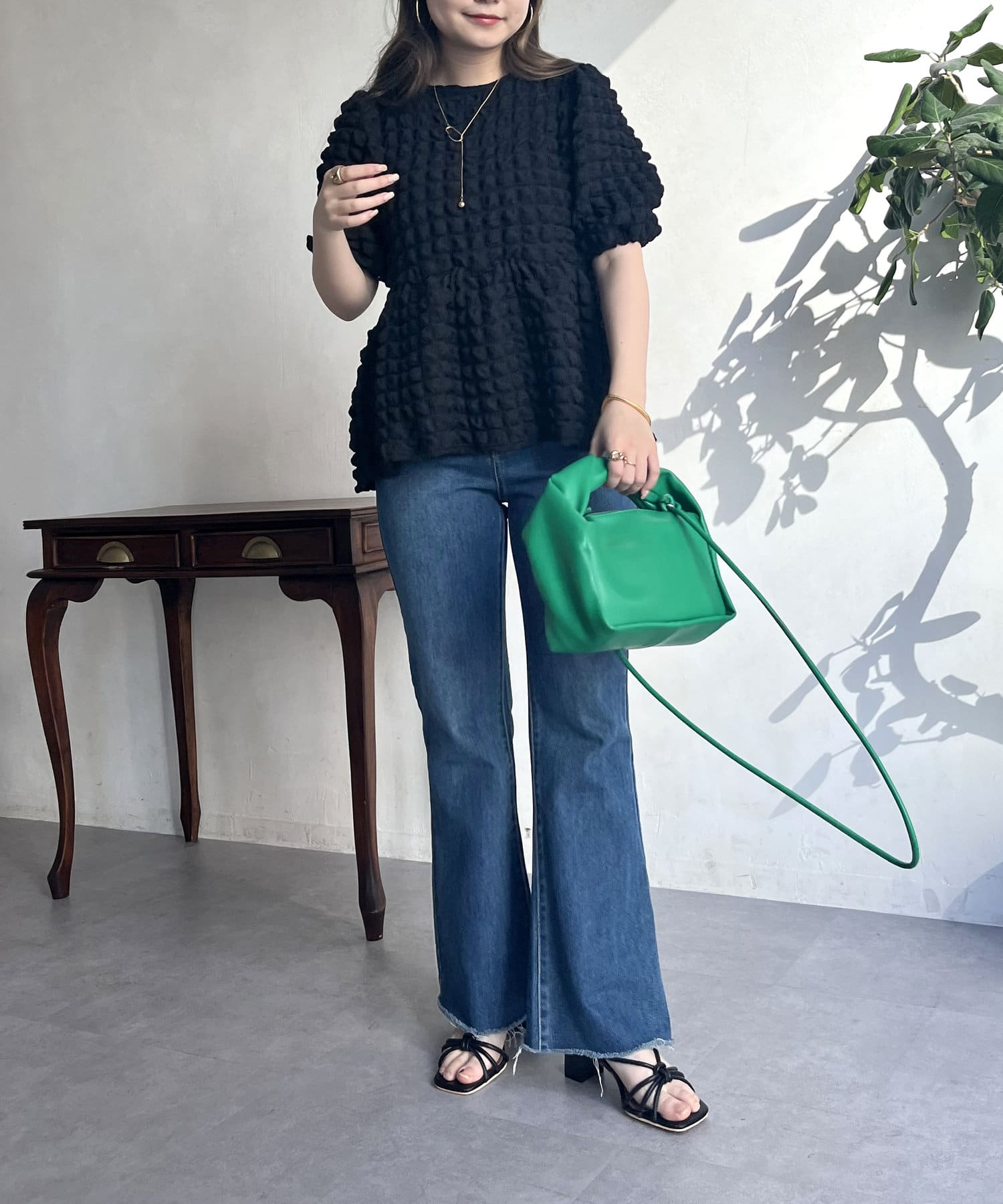 prose verse(プロズヴェール) POCOPOCOペプラムブラウス