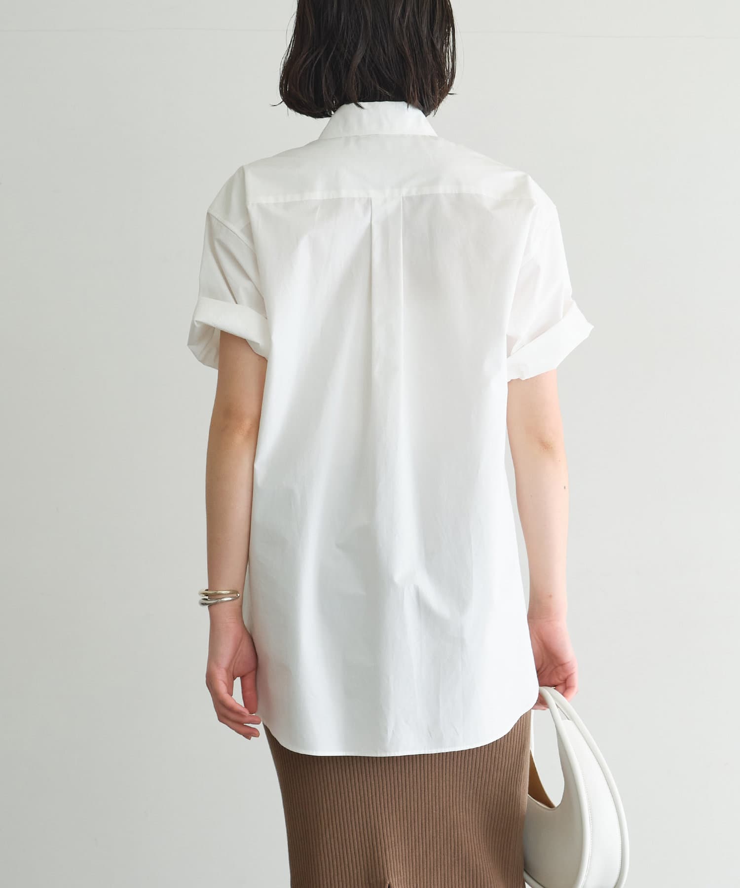 GALLARDAGALANTE◆半袖シャツ/FREE/コットン/ホワイト/GGZ1041604A0009 新素材】ハーフスリーブシャツ2 | GALLARDAGALANTE(ガリャルダ
