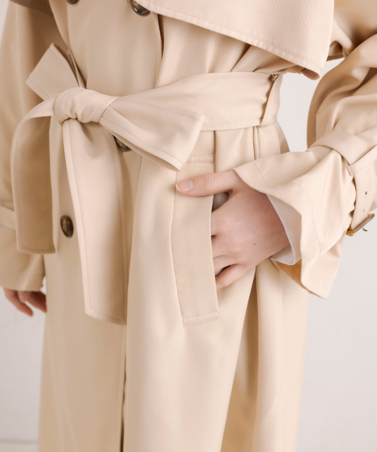OLIVE des OLIVE(オリーブ デ オリーブ) 【S/M/Lサイズ展開】OliveBasicトレンチコート