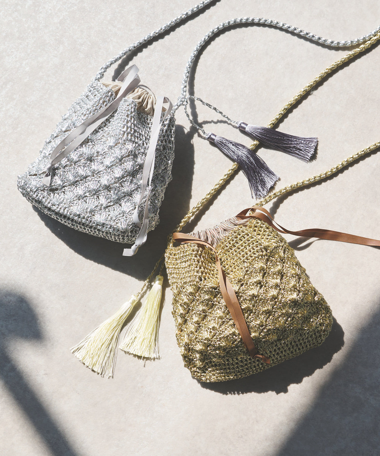 un dix cors(アンディコール) 《予約》メタリック巾着ショルダー