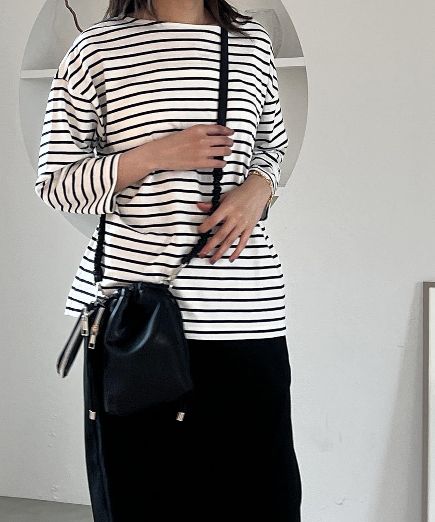 un dix cors(アンディコール) ボーダーカットソー