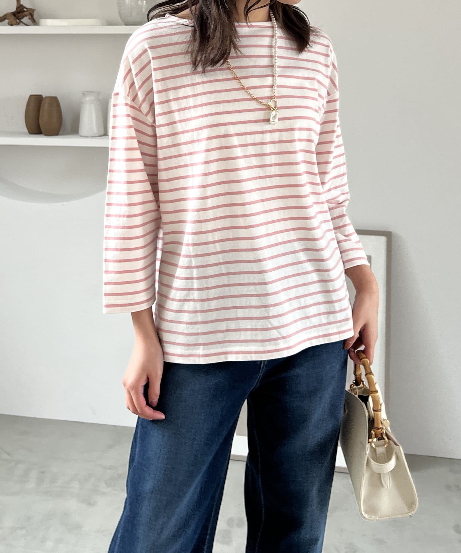 un dix cors(アンディコール) ボーダーカットソー