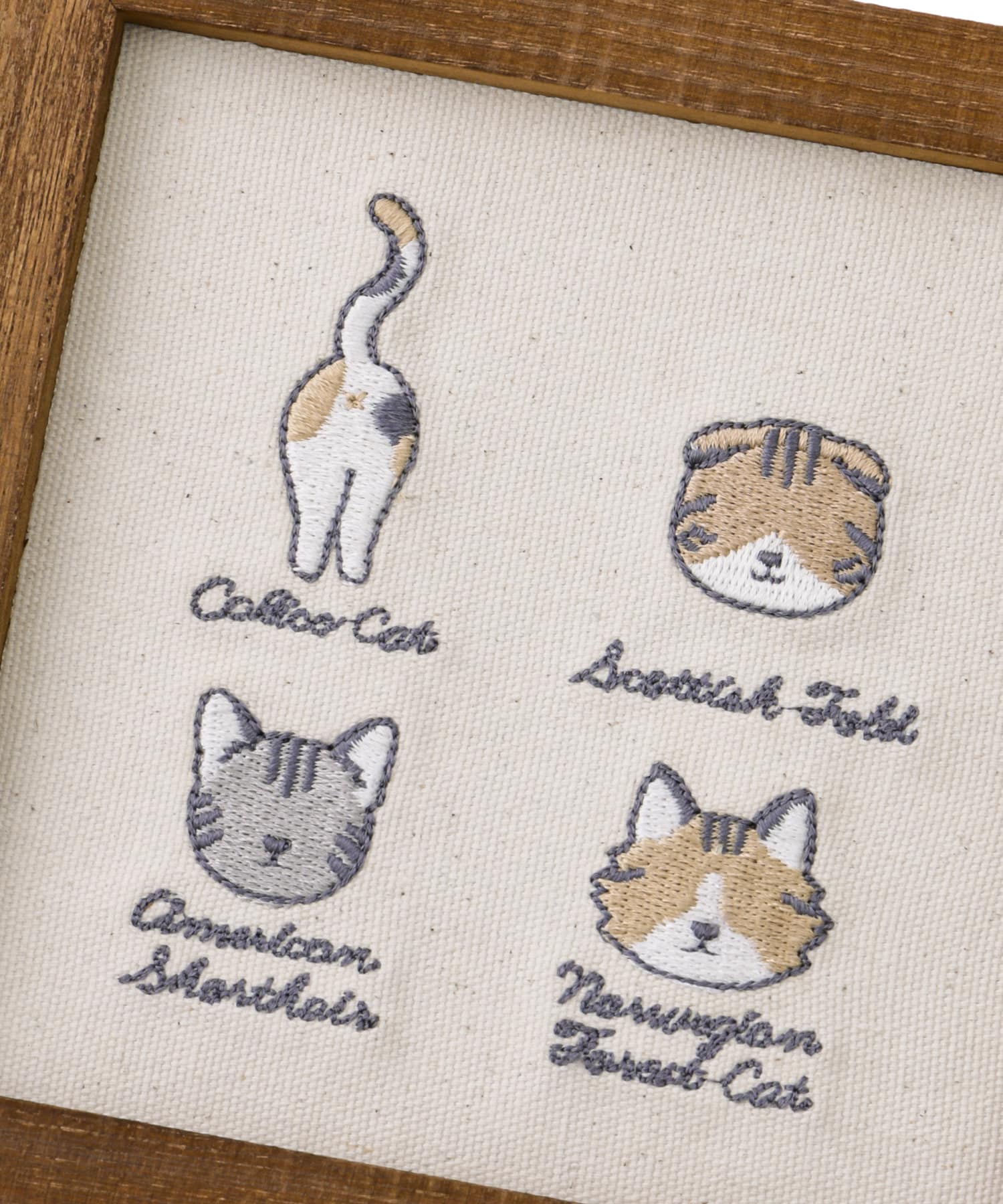 cats】ねこ刺繍パネル（4タイプ） | salut!(サリュ)ライフ