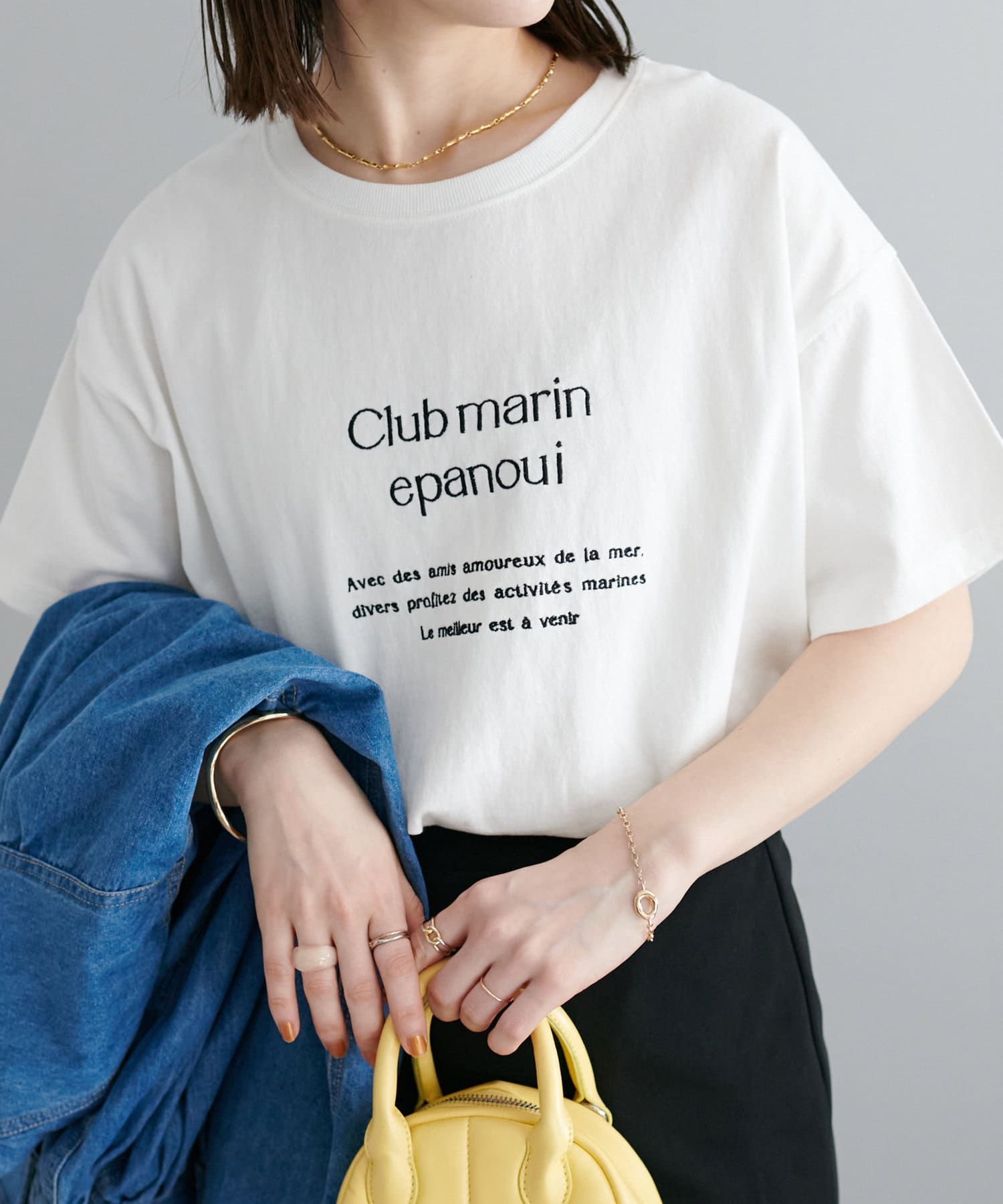 CLUBmarin刺繍Tシャツ | Discoat(ディスコート)レディース | PAL