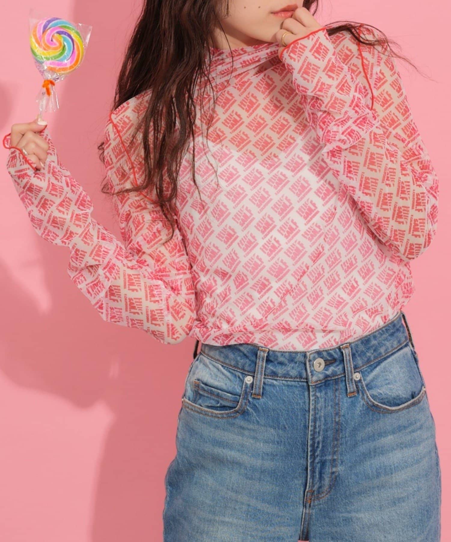 定期販売 ♡ Y2K 天使の羽 デニム サンバイザー pink ♡ - メンズ