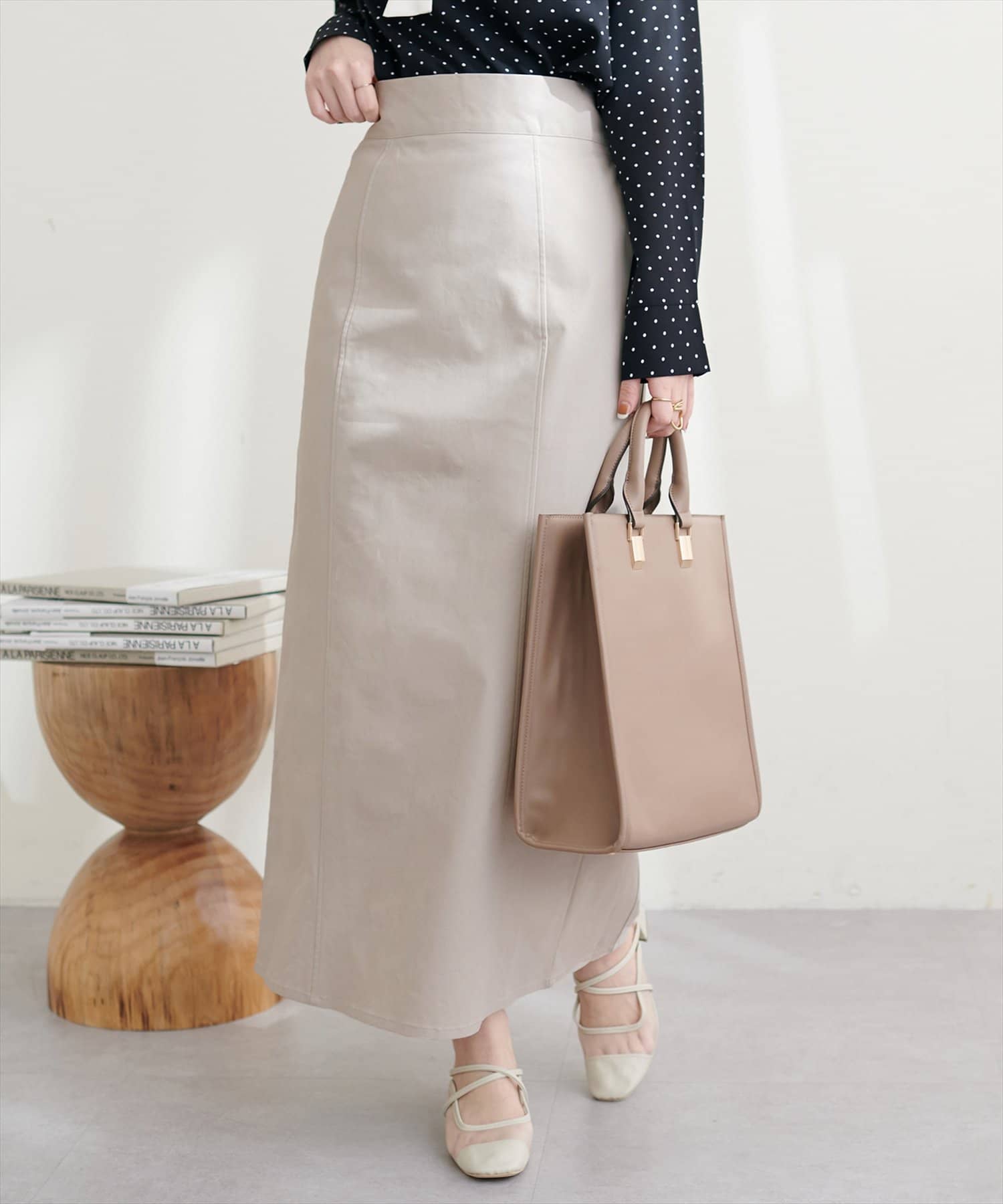 natural couture(ナチュラルクチュール) osono長さ変えれるナロースカート
