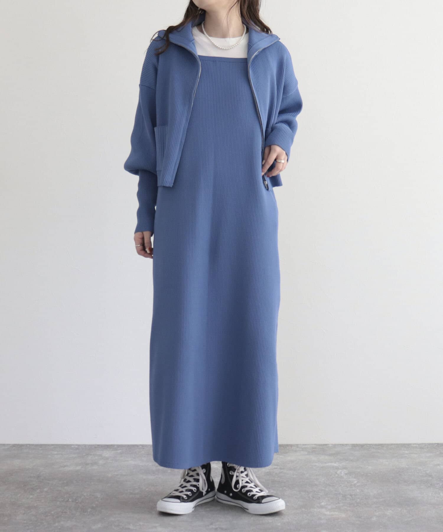 SETアイテム】レイヤードニットキャミワンピース | FREDY & GLOSTER