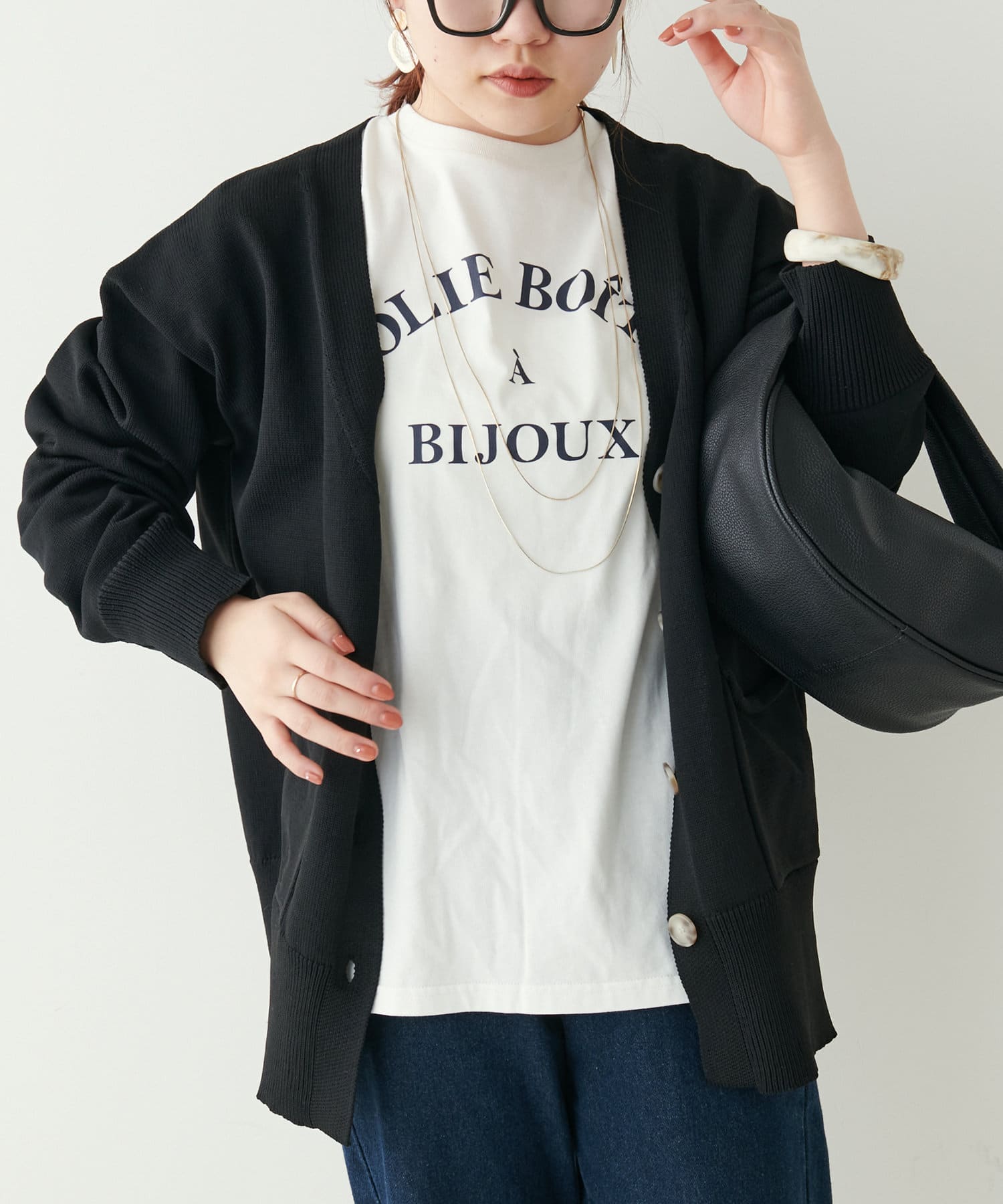 NICE CLAUP / OLIVE des OLIVE OUTLET(ナイスクラップ  / オリーブ デ オリーブ アウトレット) 【推しカラーが見つかる7色展開】スポンディッシュカーディガン