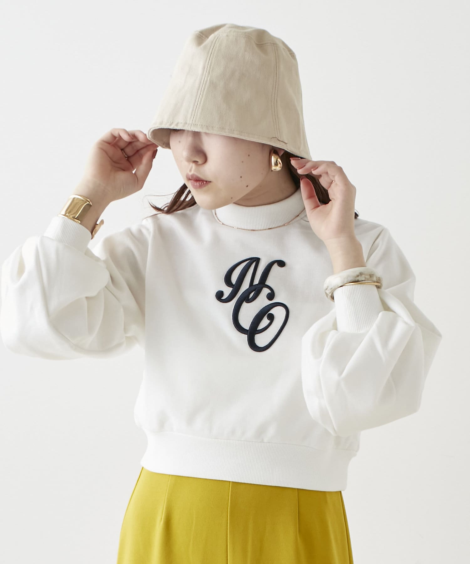 正規品♡裏毛スウェット♡ロゴ上下セット♡ネイビー 裏毛 スウェット クルーネック ジャカード BLACK LABEL SS23