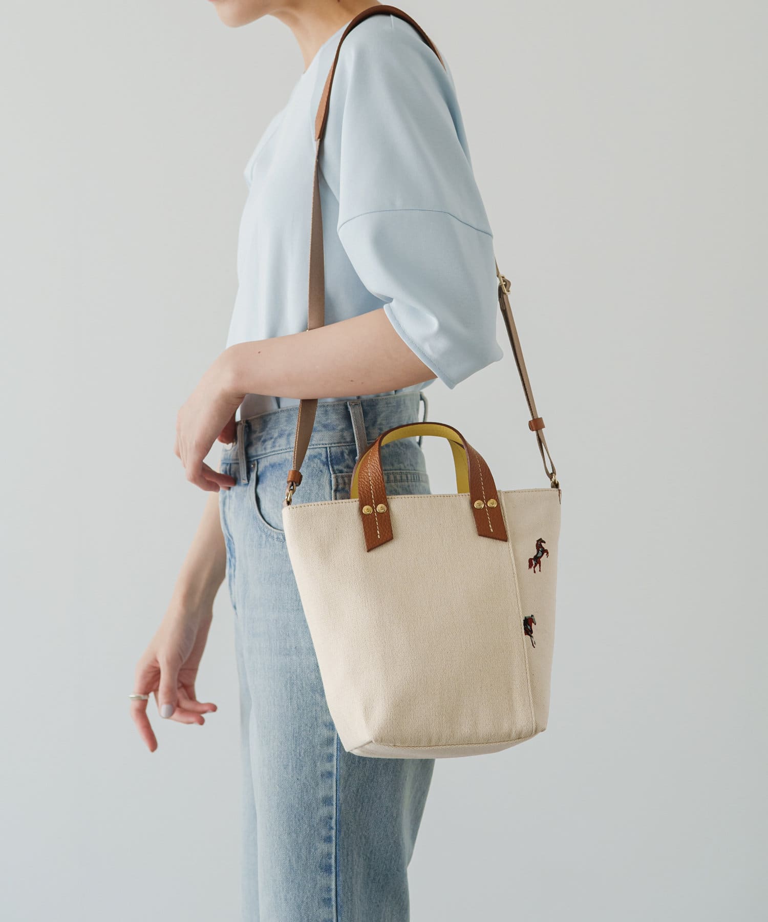 WEB限定》ダブルフェイスミニショルダーバッグ | russet(ラシット 